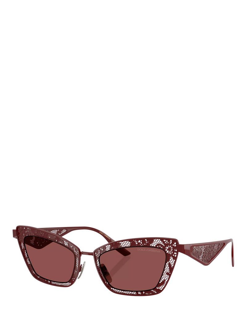 Dolce & Gabbana cat eye sunglasses red metal frame - British product