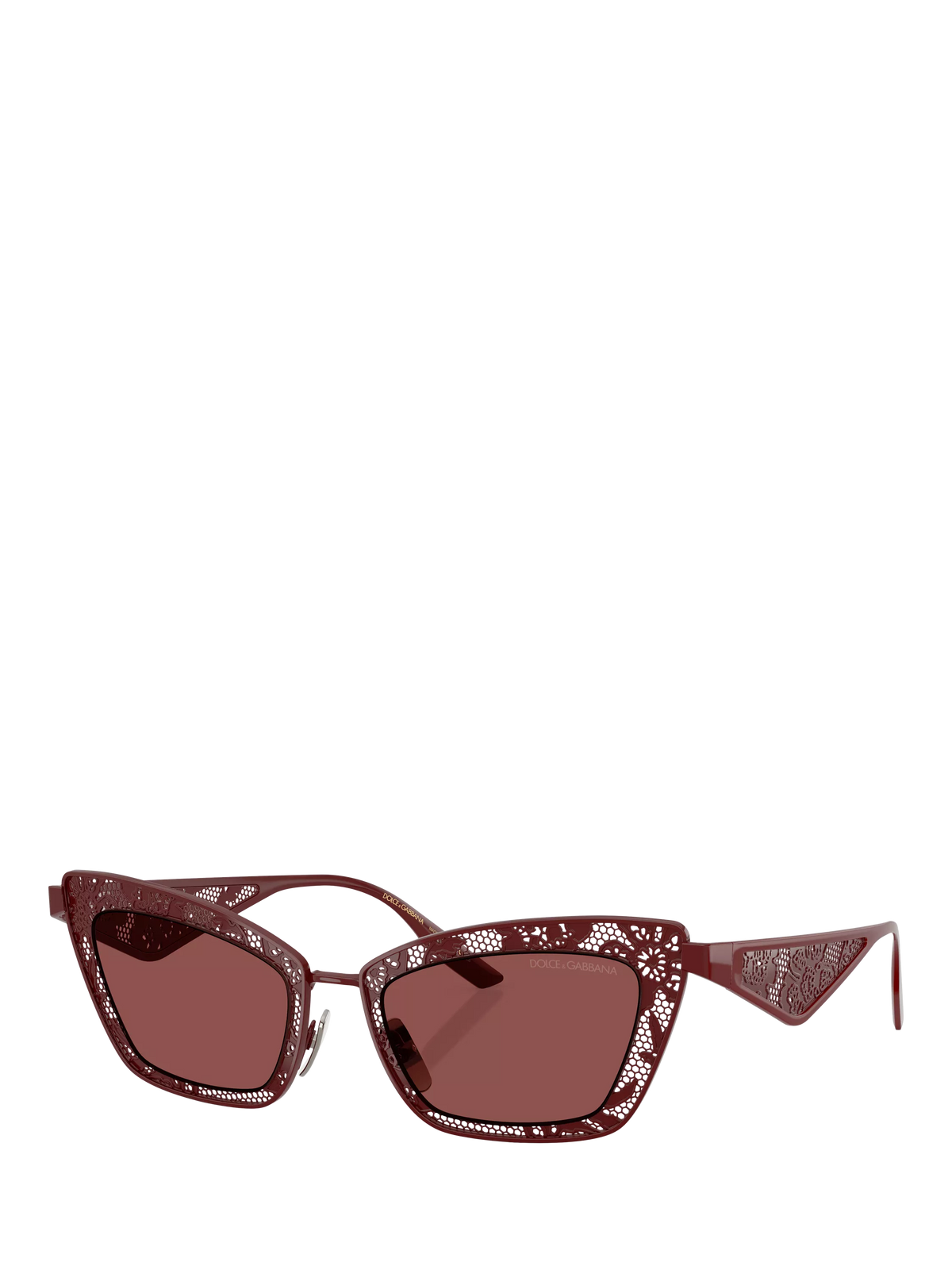 Dolce & Gabbana cat eye sunglasses red metal frame - British product