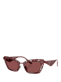 Dolce & Gabbana cat eye sunglasses red metal frame - British product