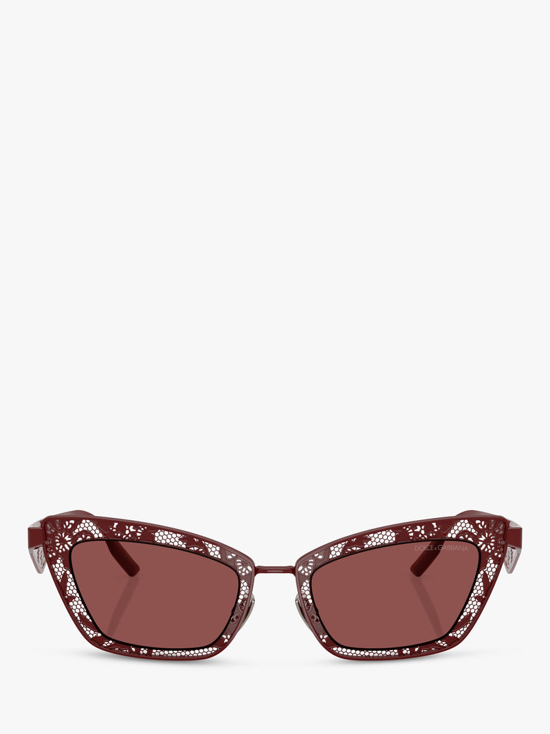Dolce & Gabbana cat eye sunglasses red metal frame - British product