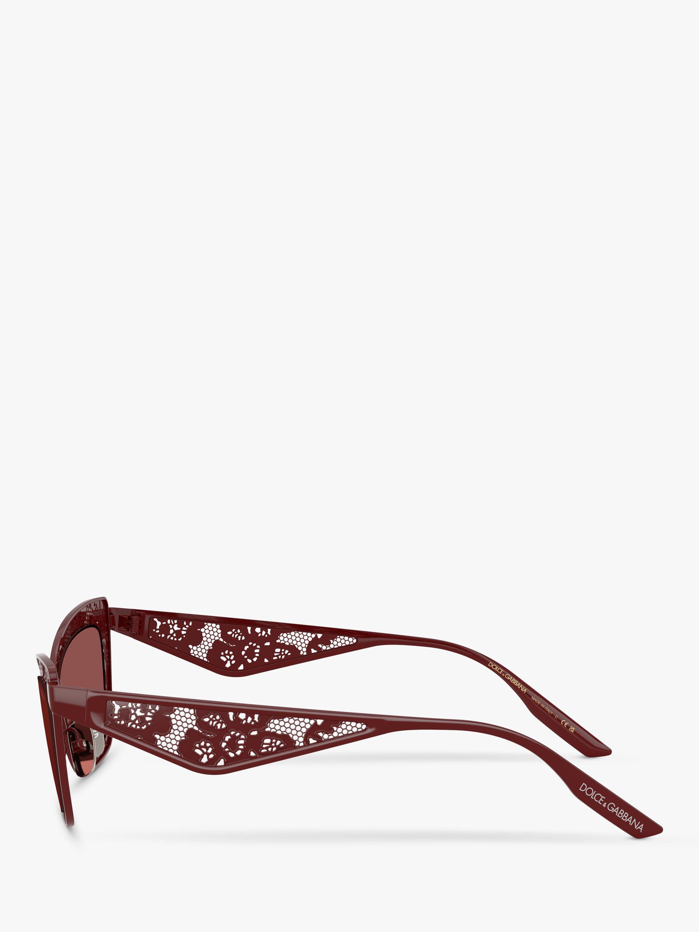 Dolce & Gabbana cat eye sunglasses red metal frame - British product
