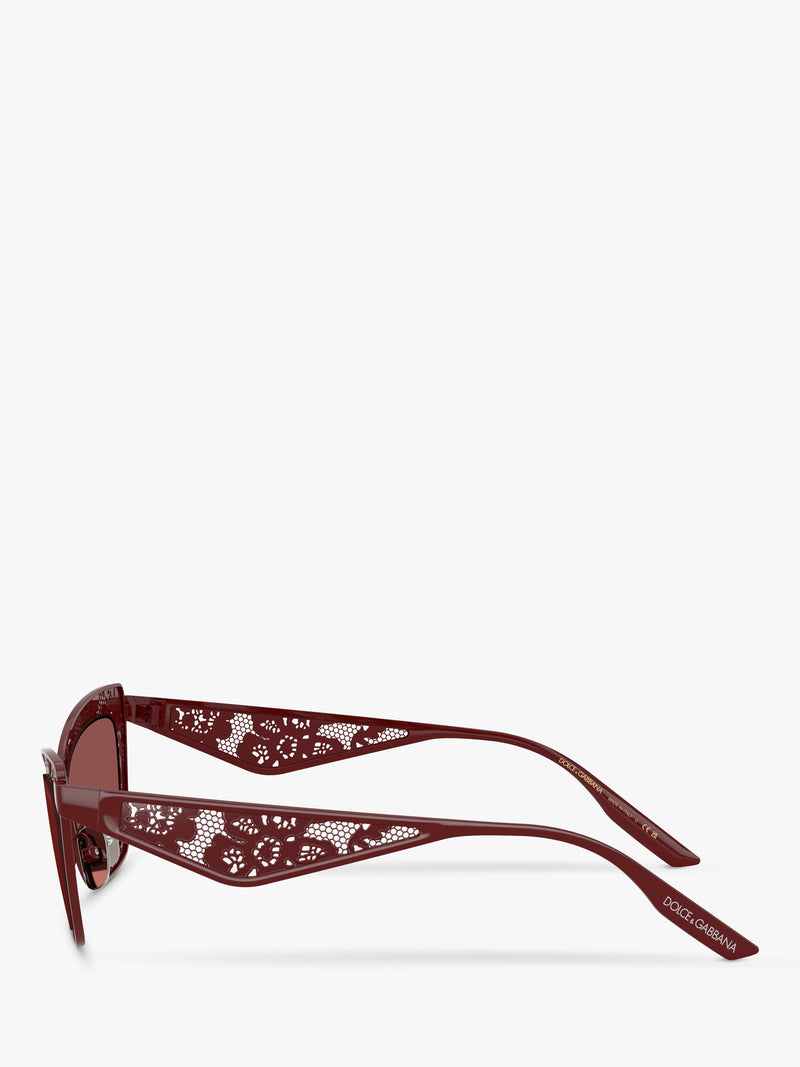 Dolce & Gabbana cat eye sunglasses red metal frame - British product