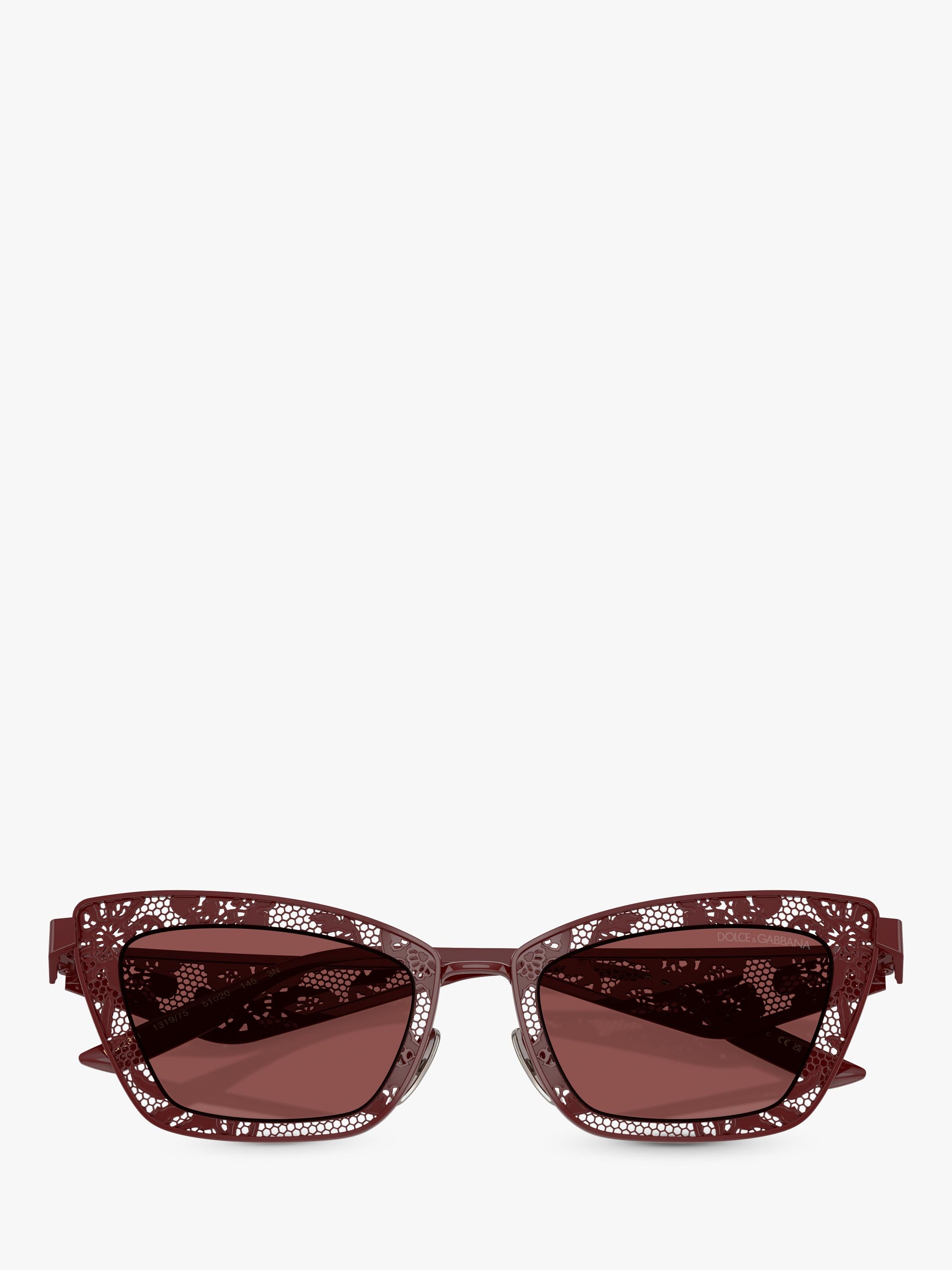 Dolce & Gabbana cat eye sunglasses red metal frame - British product