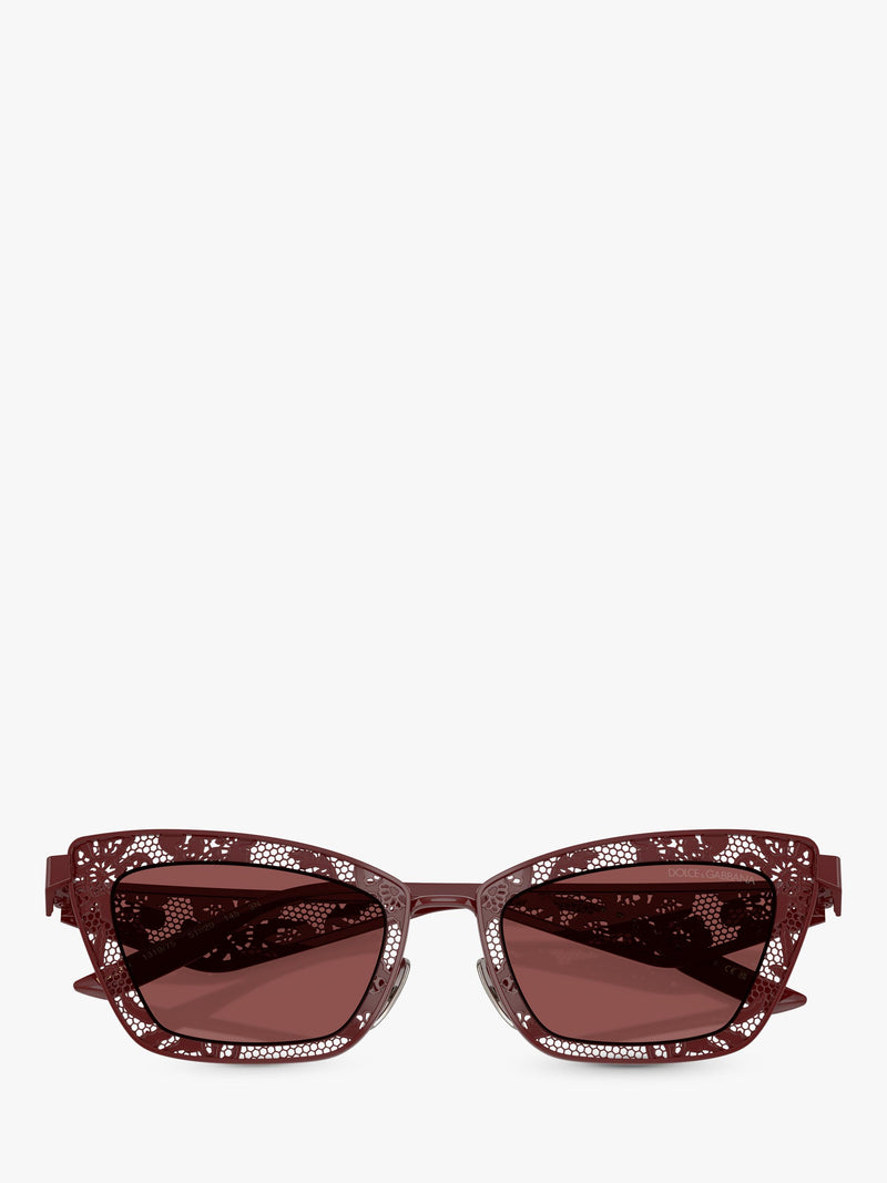 Dolce & Gabbana cat eye sunglasses red metal frame - British product