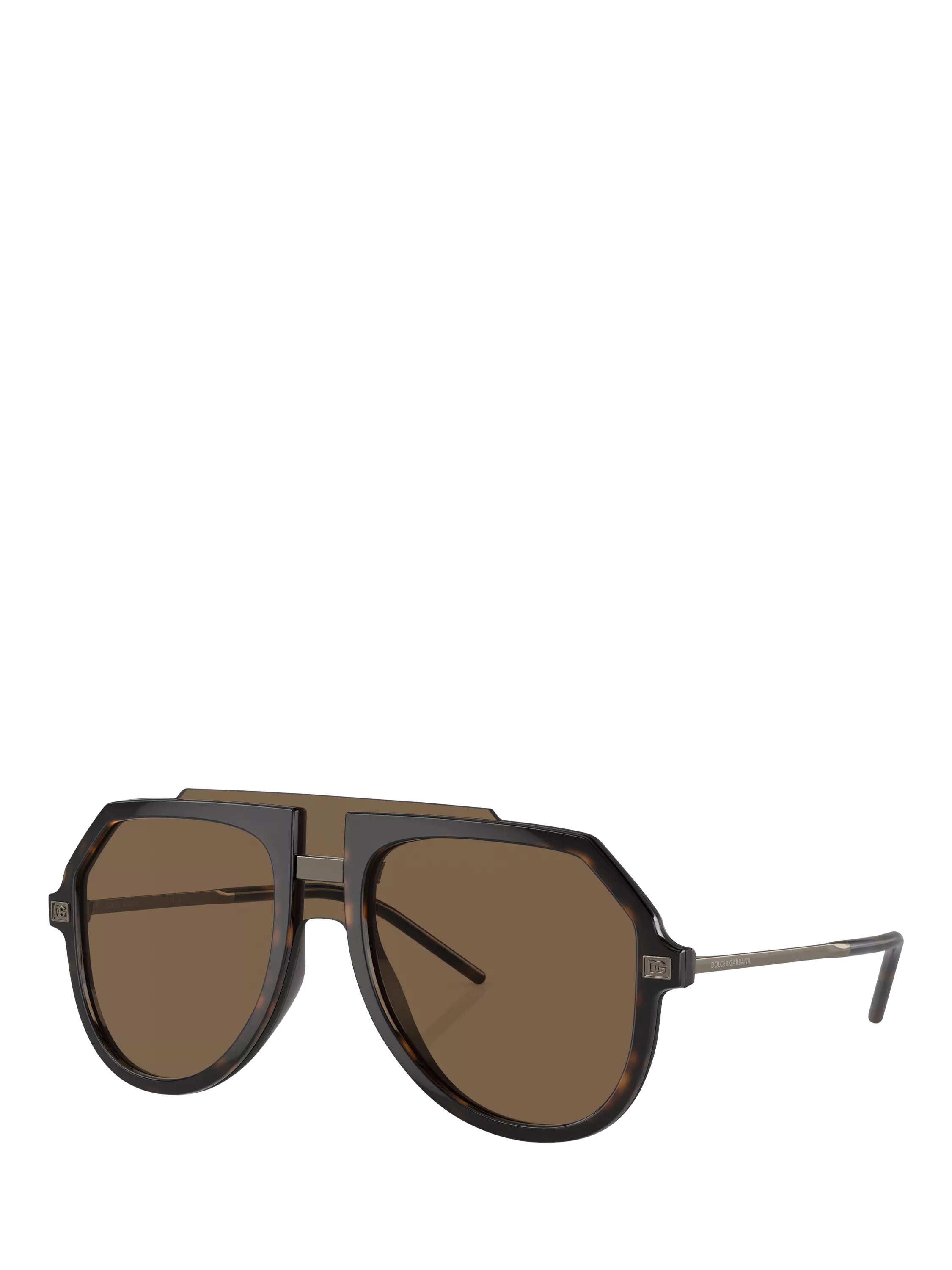 Dolce & Gabbana aviator sunglasses brown frame 45mm, imported from the UK