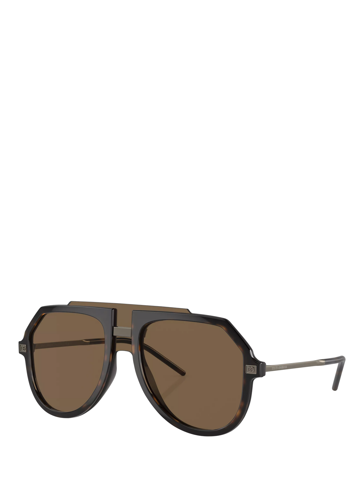 Dolce & Gabbana aviator sunglasses brown frame 45mm, imported from the UK