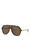 Dolce & Gabbana aviator sunglasses brown frame 45mm, imported from the UK