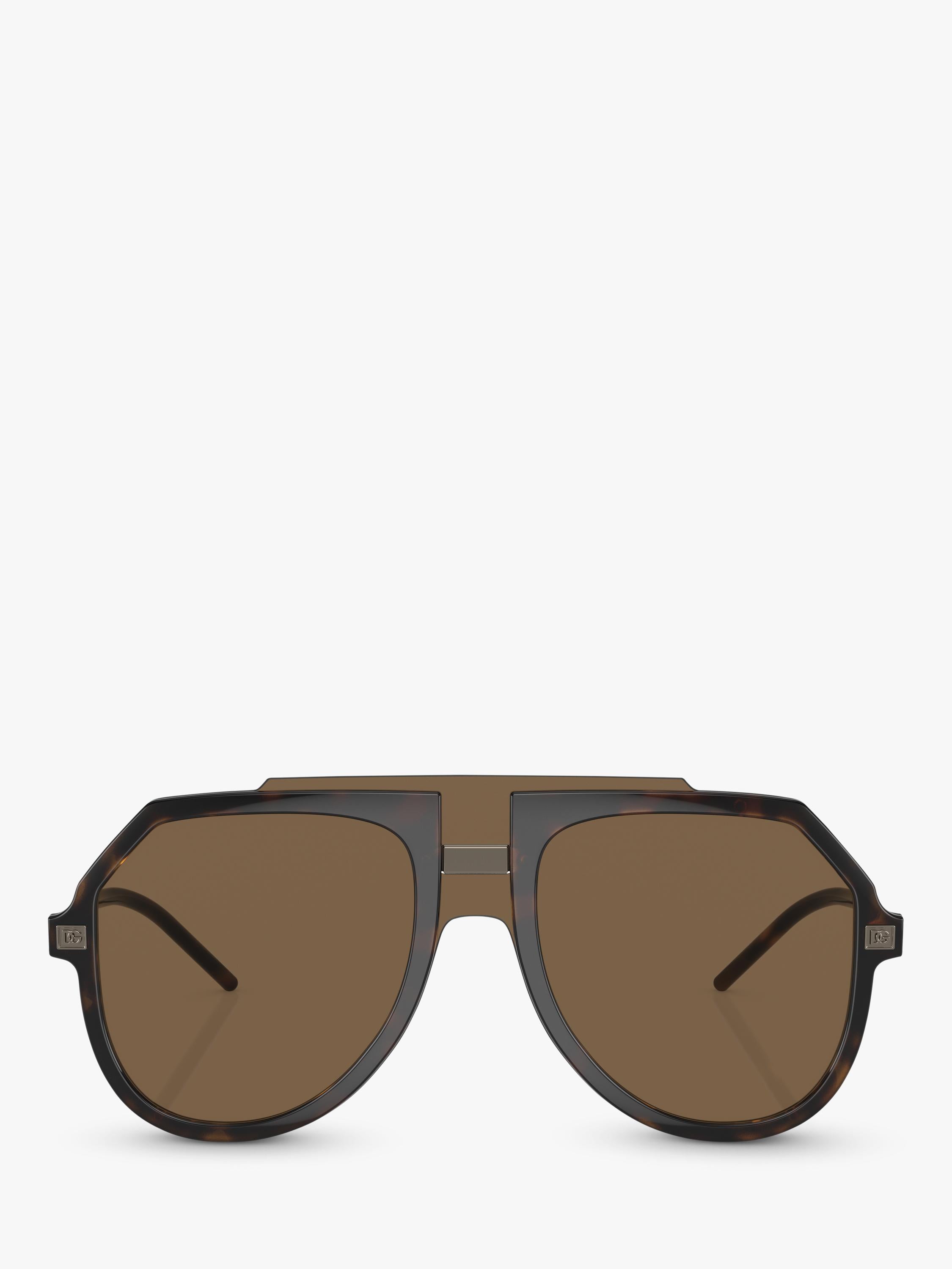 Dolce & Gabbana aviator sunglasses brown frame 45mm, imported from the UK