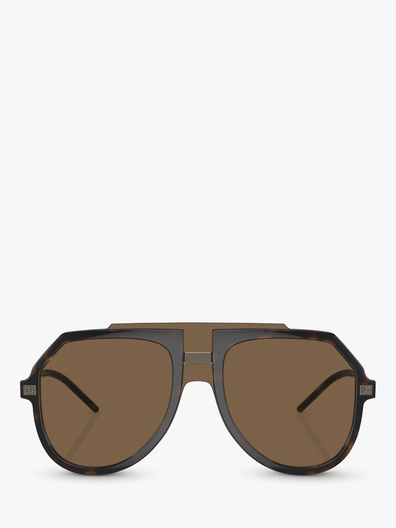 Dolce & Gabbana aviator sunglasses brown frame 45mm, imported from the UK