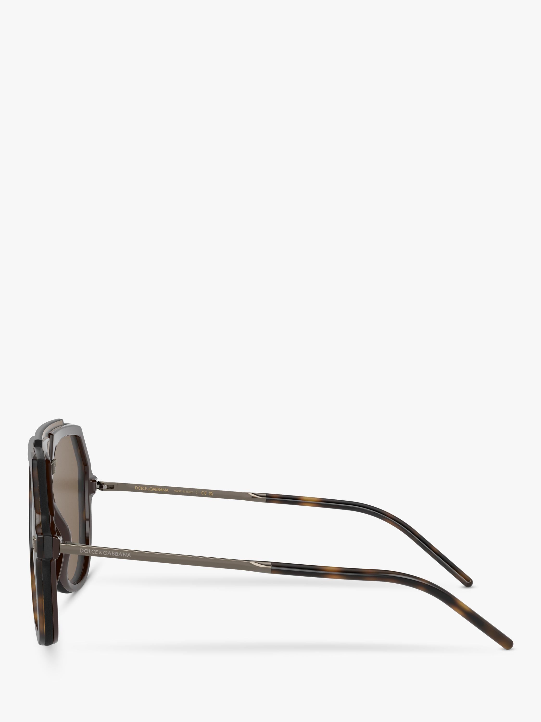 Dolce & Gabbana aviator sunglasses brown frame 45mm, imported from the UK