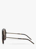 Dolce & Gabbana aviator sunglasses brown frame 45mm, imported from the UK