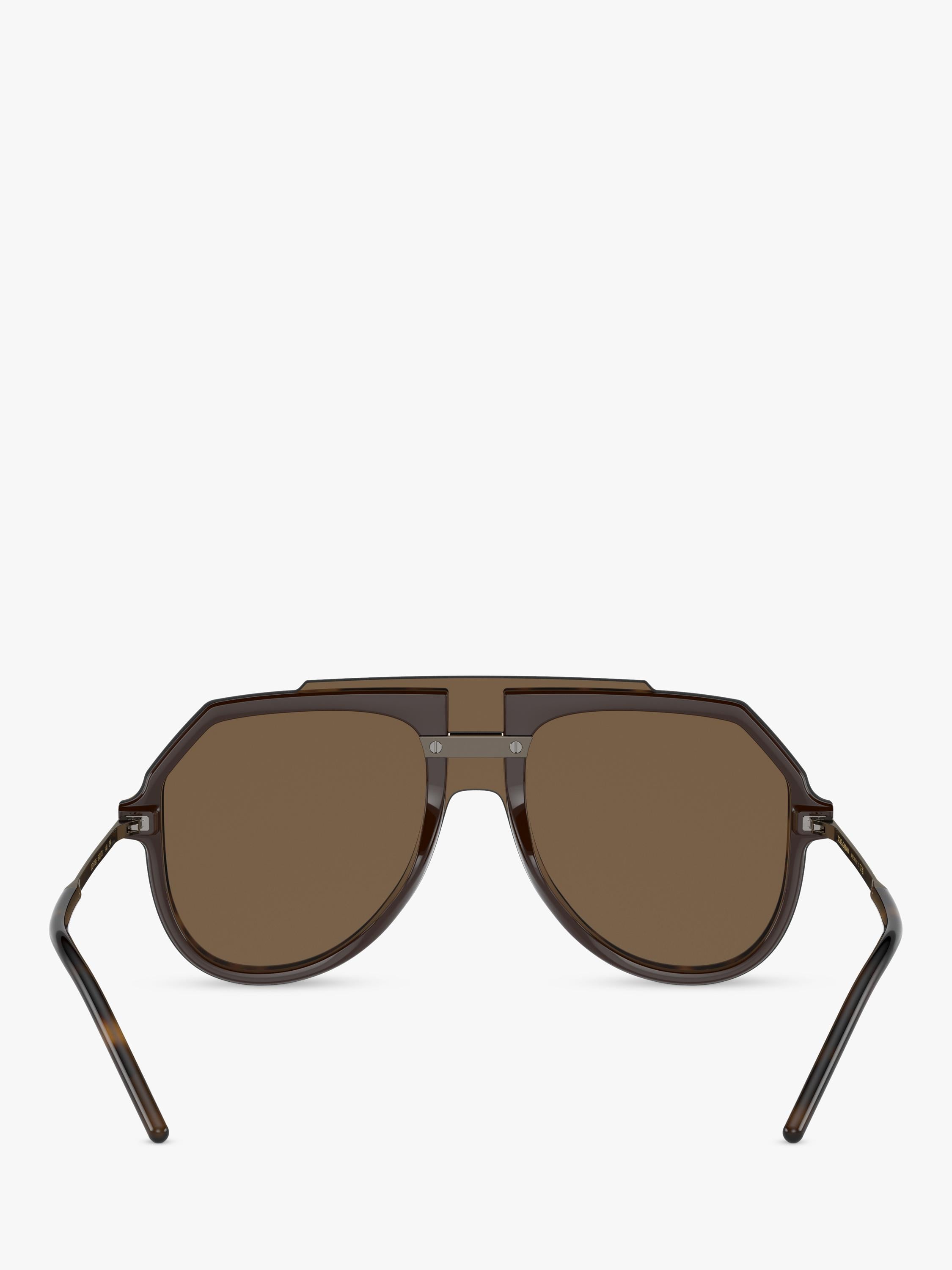 Dolce & Gabbana aviator sunglasses brown frame 45mm, imported from the UK