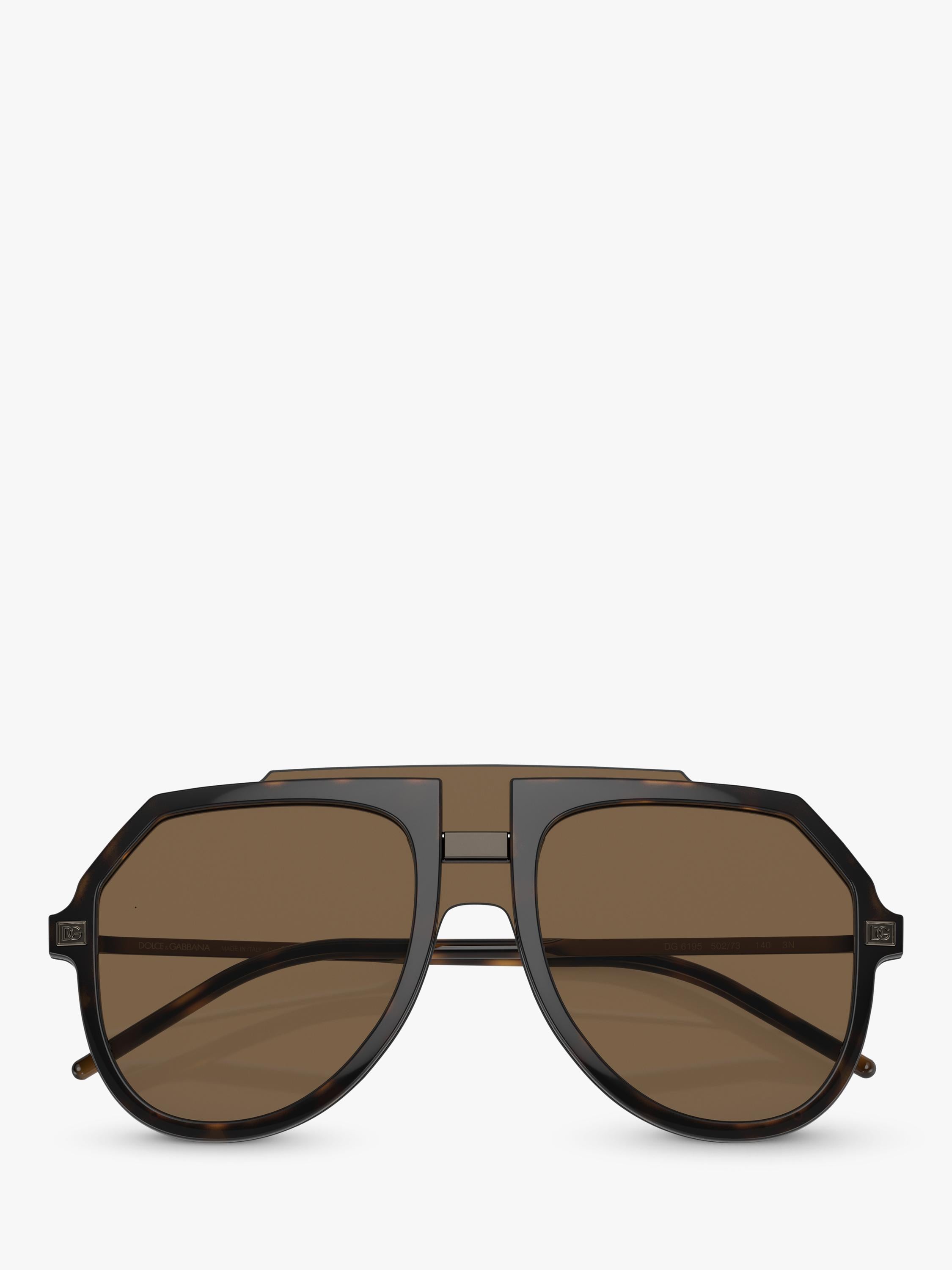 Dolce & Gabbana aviator sunglasses brown frame 45mm, imported from the UK