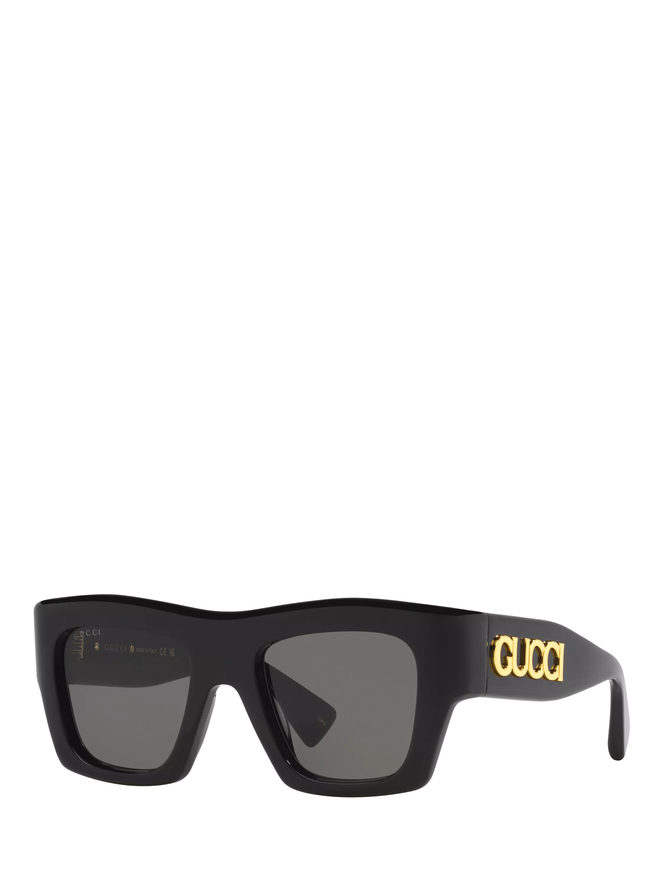 Gucci Square Sunglasses Black Acetate 52mm