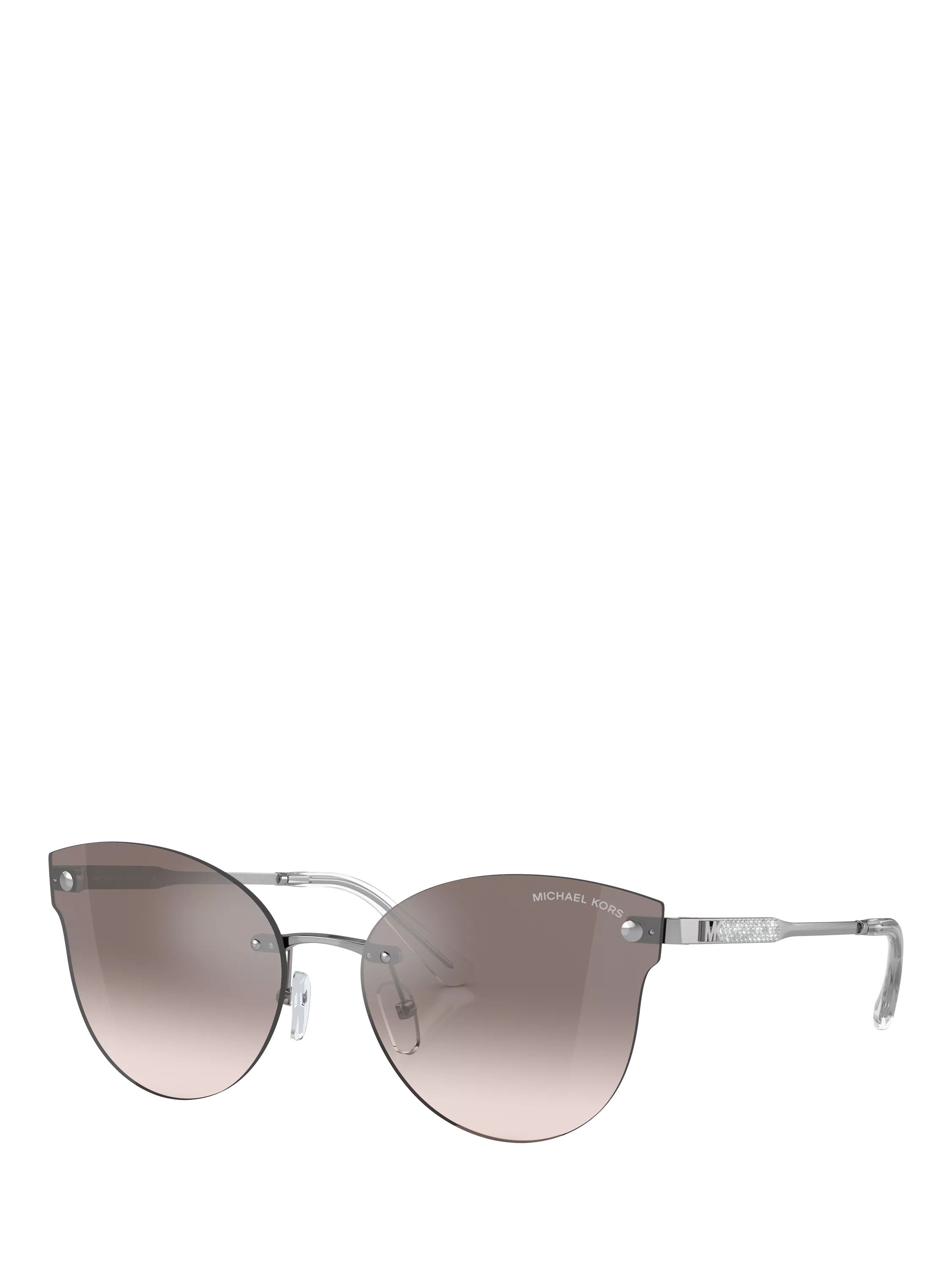 Michael Kors MK1130B Women's Butterfly Sunglasses, Silver