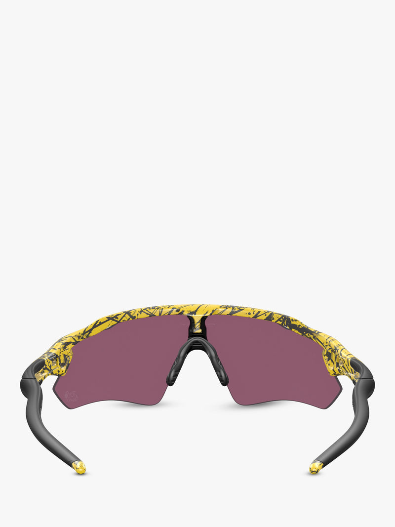 Oakley OO9208 irregular sunglasses yellow frame, imported from the UK