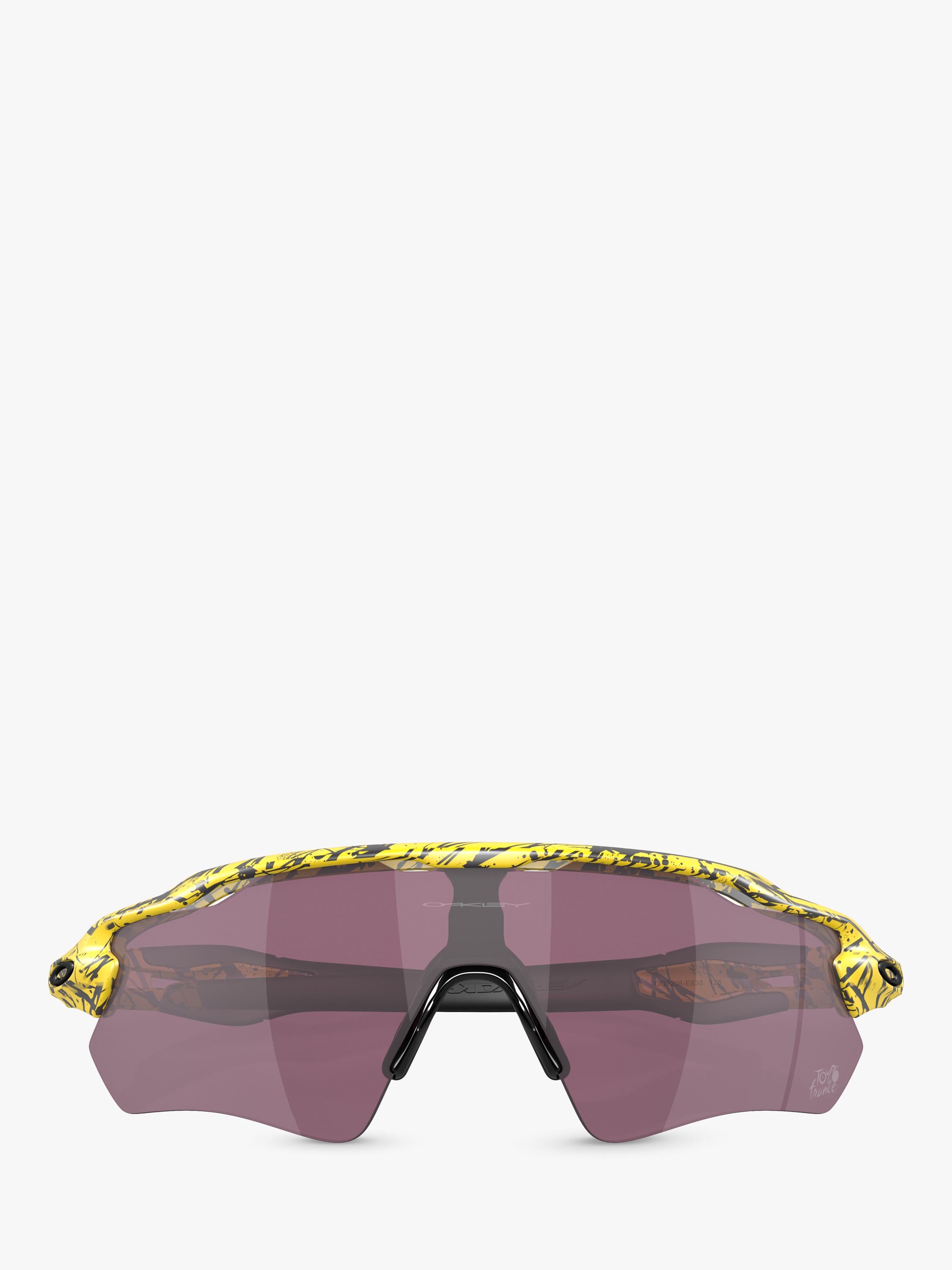 Oakley OO9208 irregular sunglasses yellow frame, imported from the UK