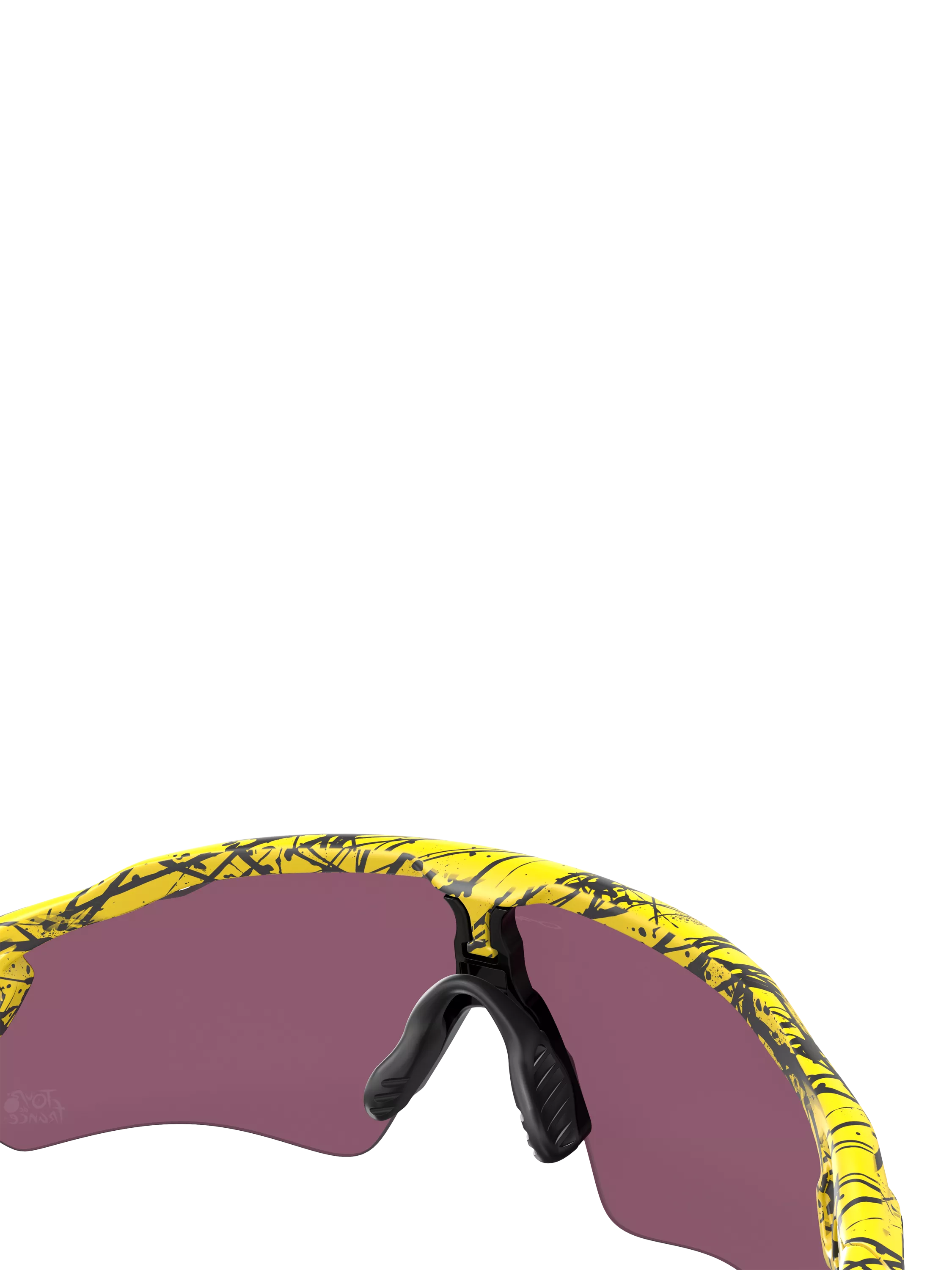 Oakley OO9208 irregular sunglasses yellow frame, imported from the UK