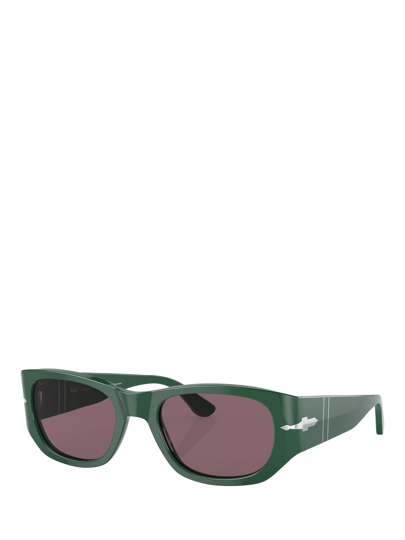 Persol PO3307S Unisex Pillow Sunglasses, Green/Purple