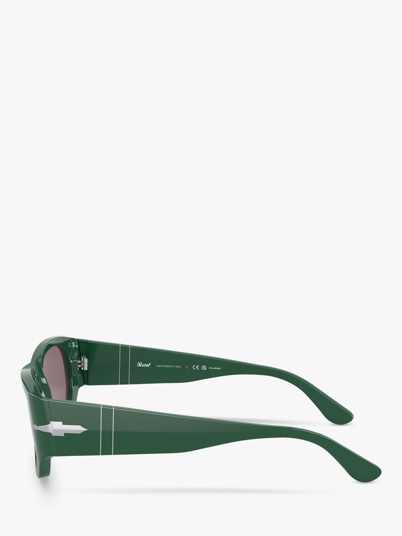 Persol PO3307S pillow sunglasses green frame 52mm, UK version