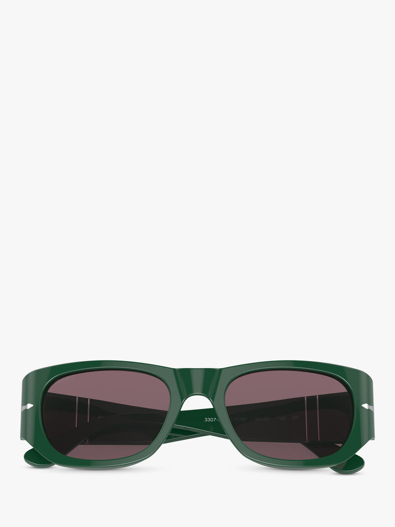 Persol PO3307S pillow sunglasses green frame 52mm, UK version