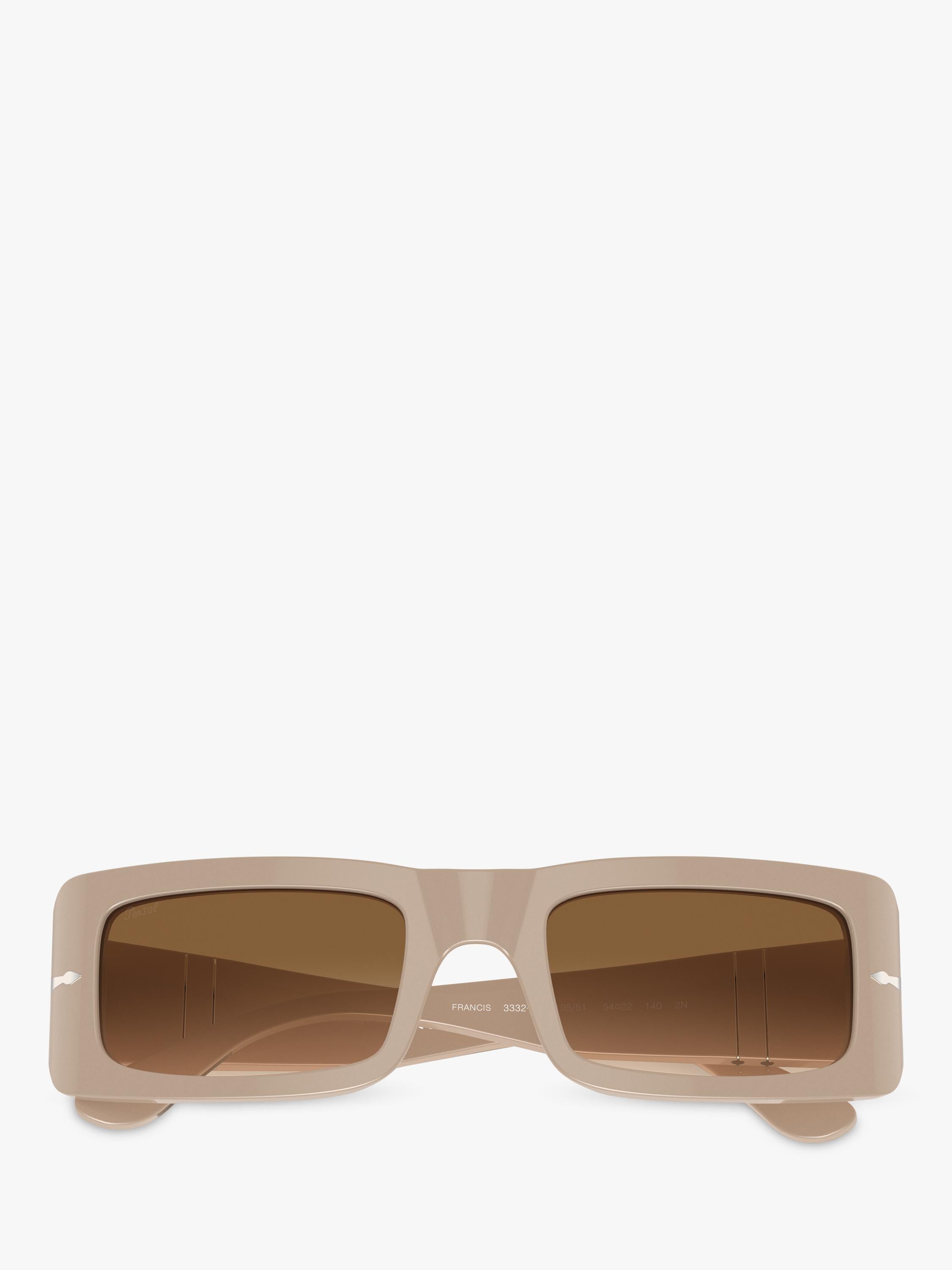 Persol rectangular sunglasses in beige brown - British product