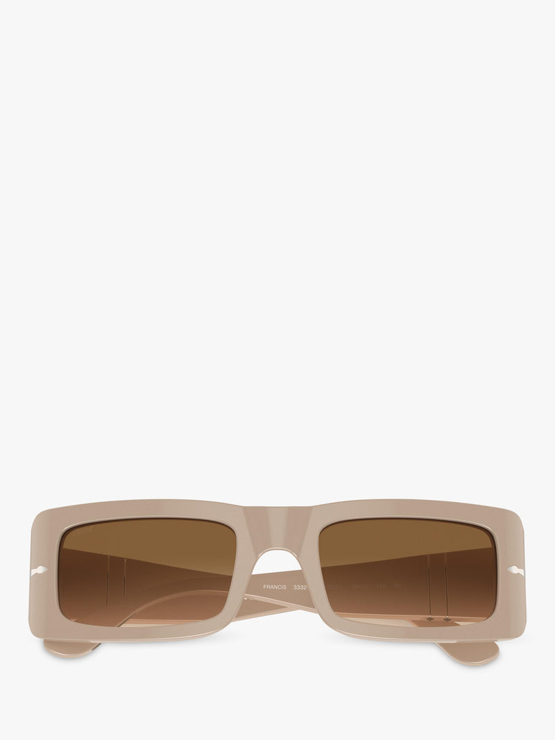 Persol rectangular sunglasses in beige brown - British product