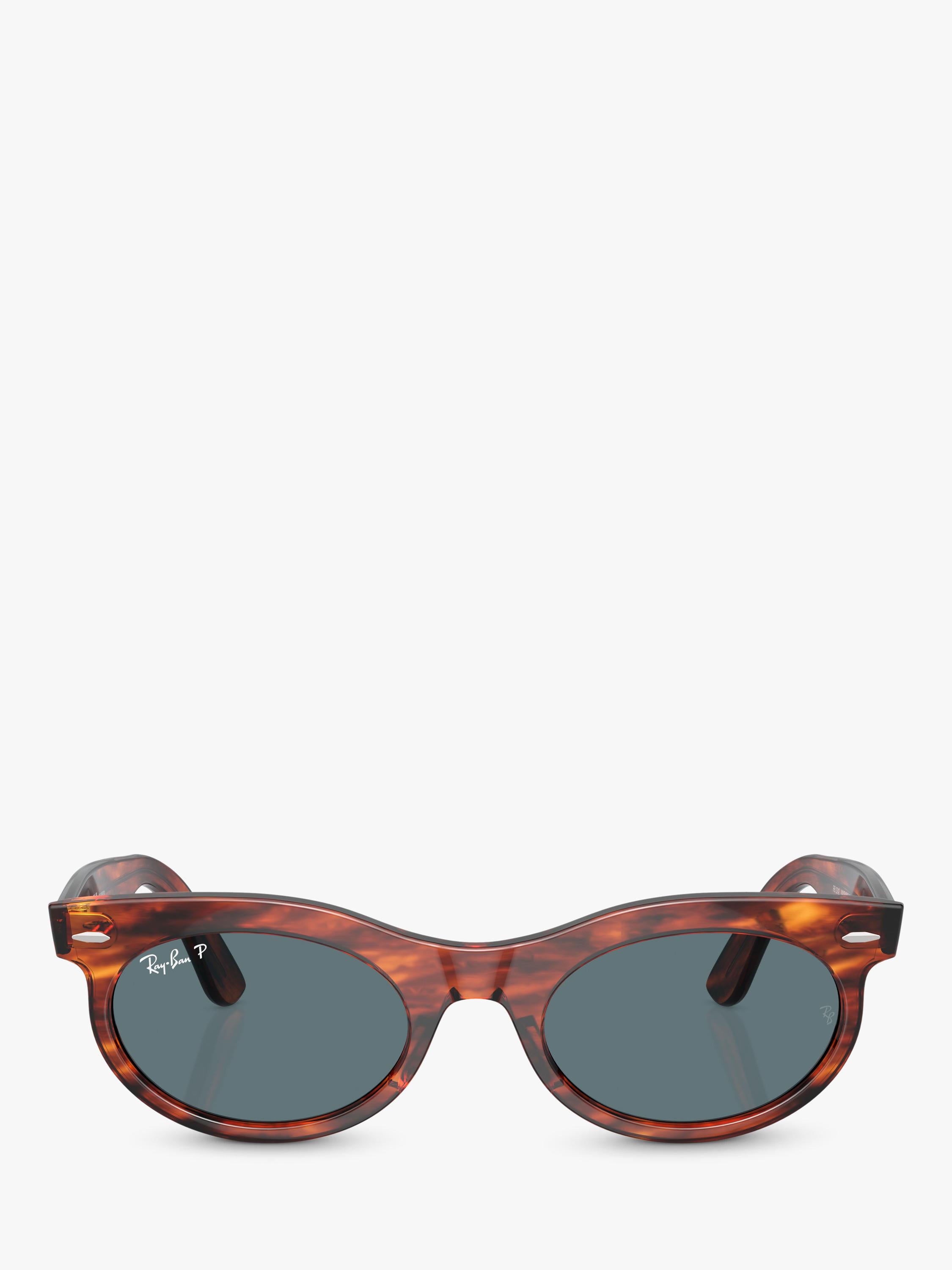 Ray-Ban oval sunglasses striped havana 50mm, UK version