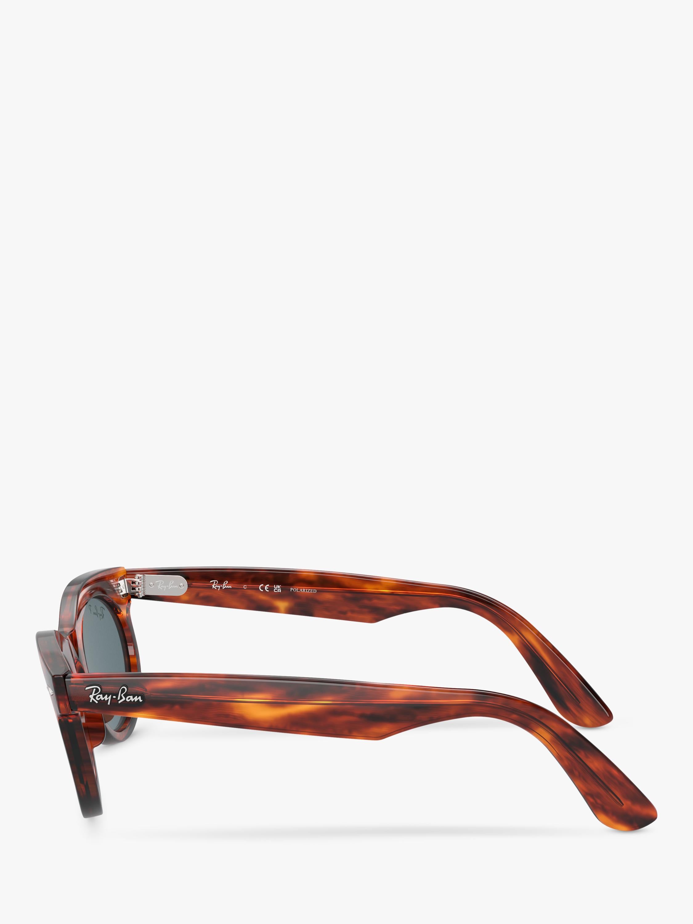 Ray-Ban oval sunglasses striped havana 50mm, UK version
