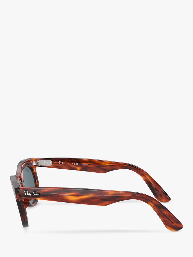 Ray-Ban oval sunglasses striped havana 50mm, UK version