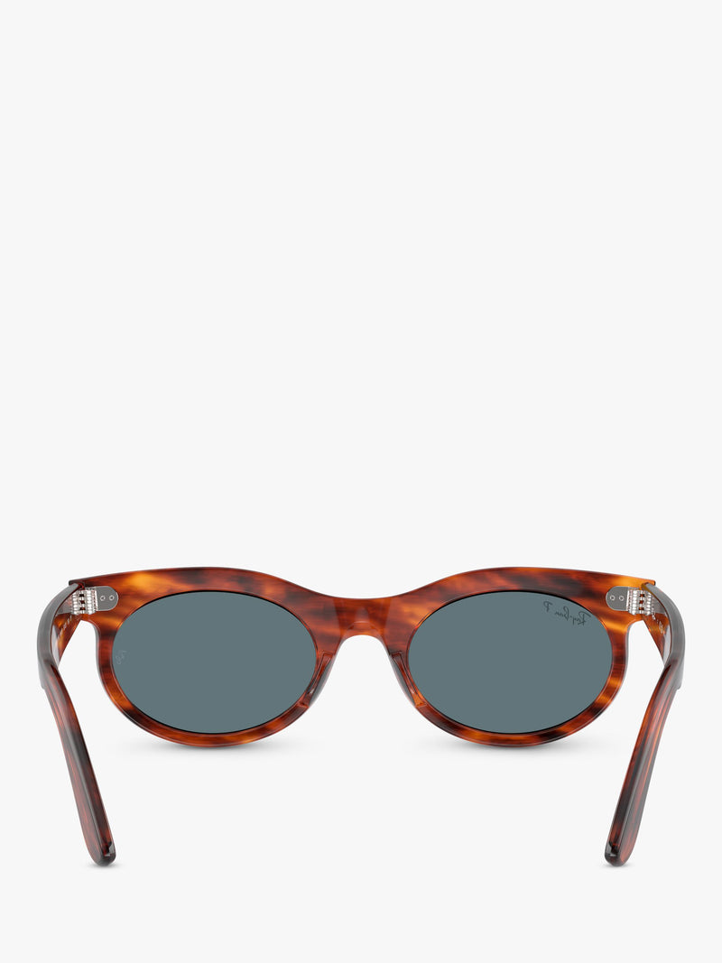 Ray-Ban oval sunglasses striped havana 50mm, UK version