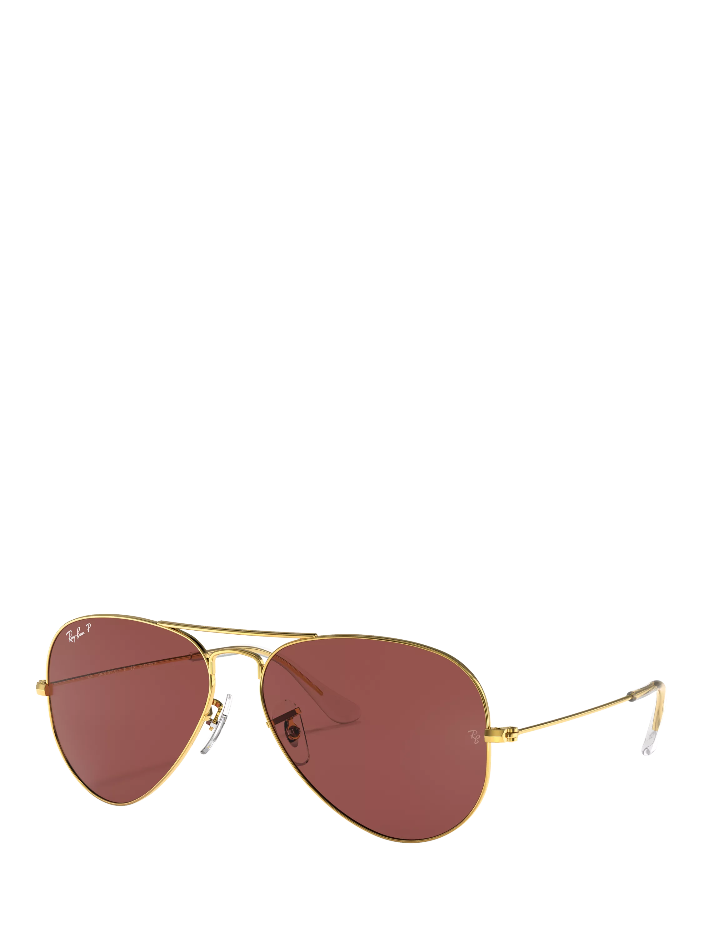 Ray-Ban aviator sunglasses gold metal frame glass lenses, UK version
