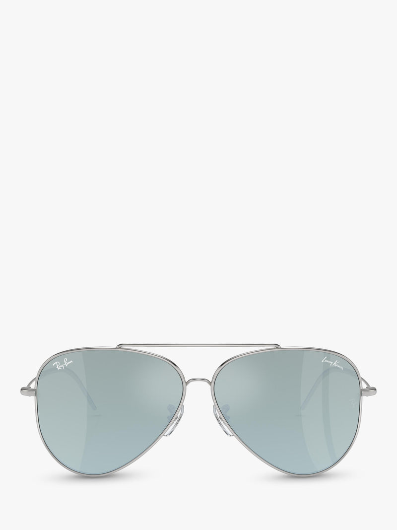 Ray-Ban aviator reverse sunglasses silver (British brand)