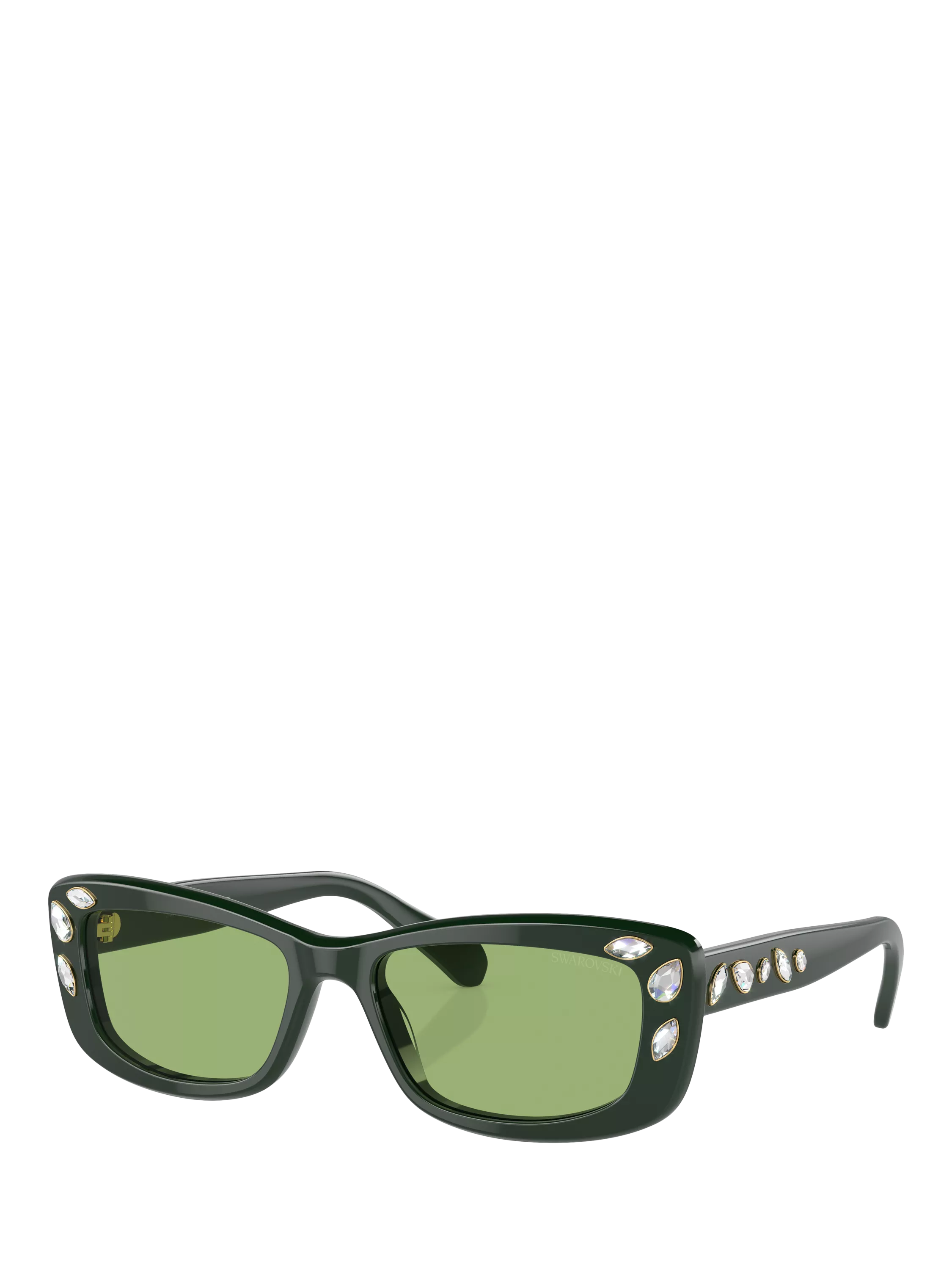 Swarovski pillow sunglasses red acetate lens width 54mm, imported from the UK