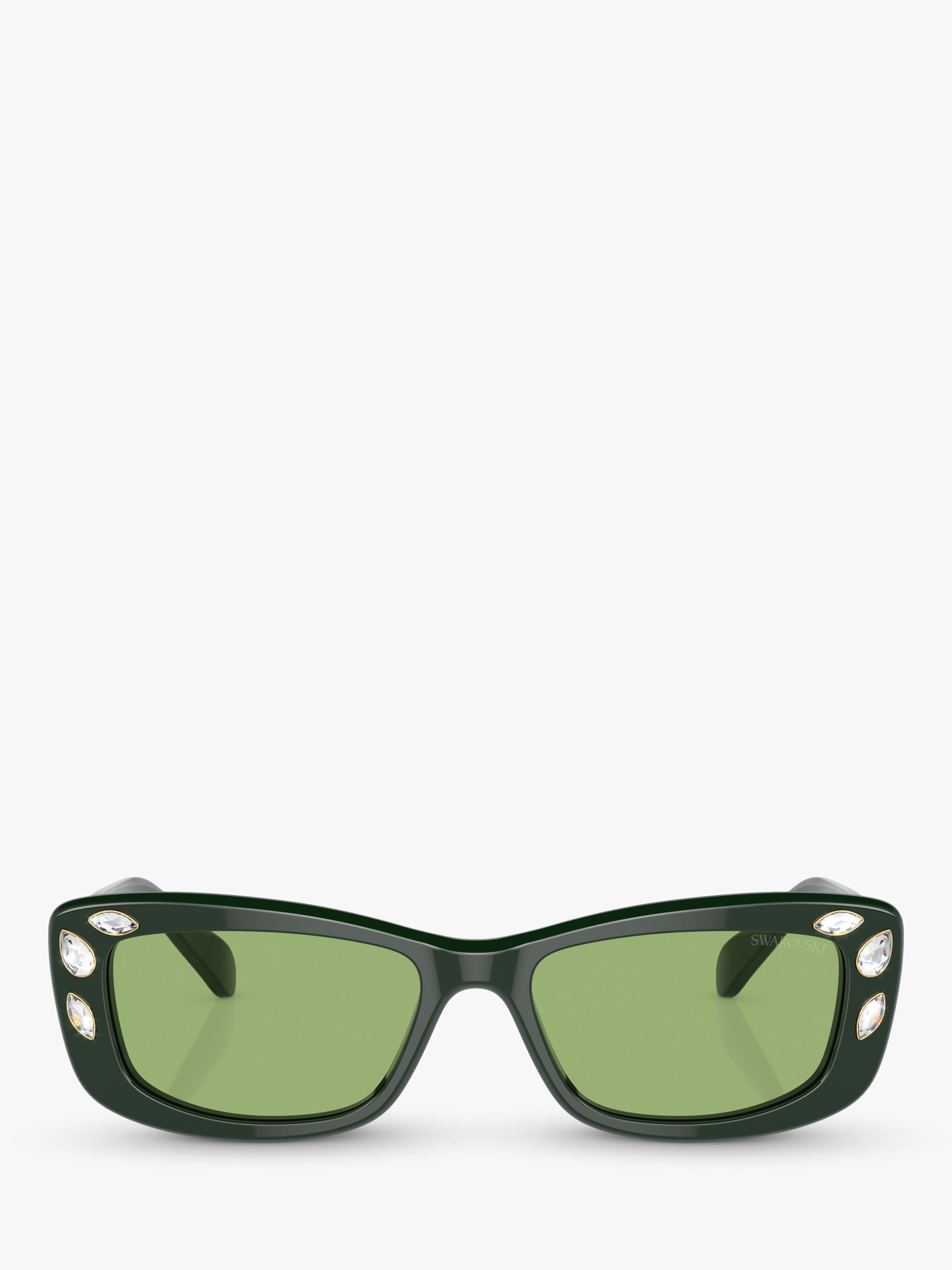 Swarovski pillow sunglasses red acetate lens width 54mm, imported from the UK