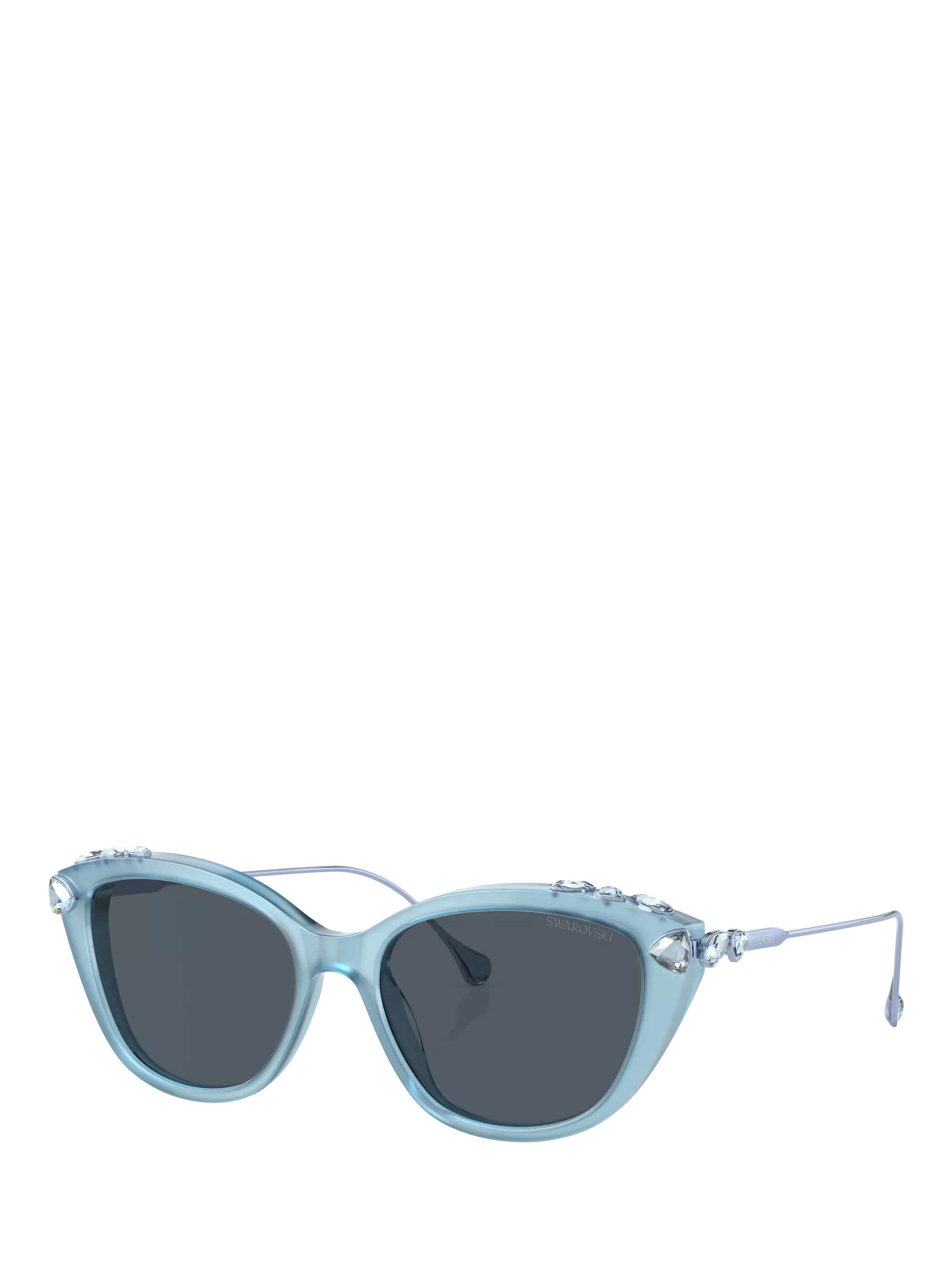 Swarovski cat eye sunglasses Opal Light Blue/Grey - British product