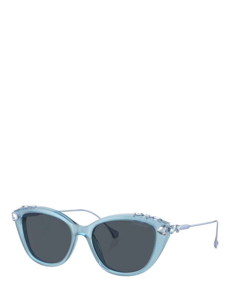 Swarovski cat eye sunglasses Opal Light Blue/Grey - British product