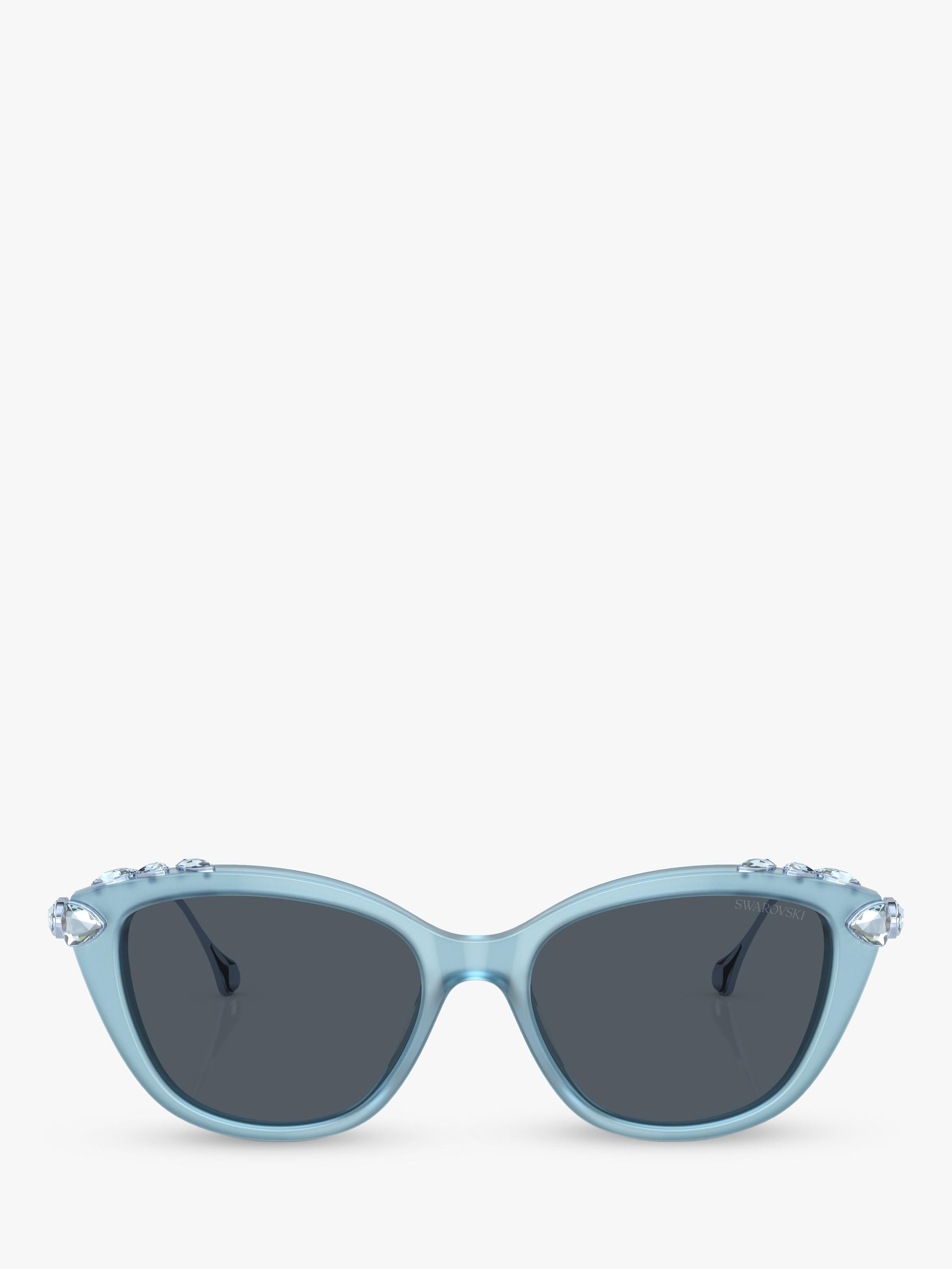 Swarovski cat eye sunglasses Opal Light Blue/Grey - British product
