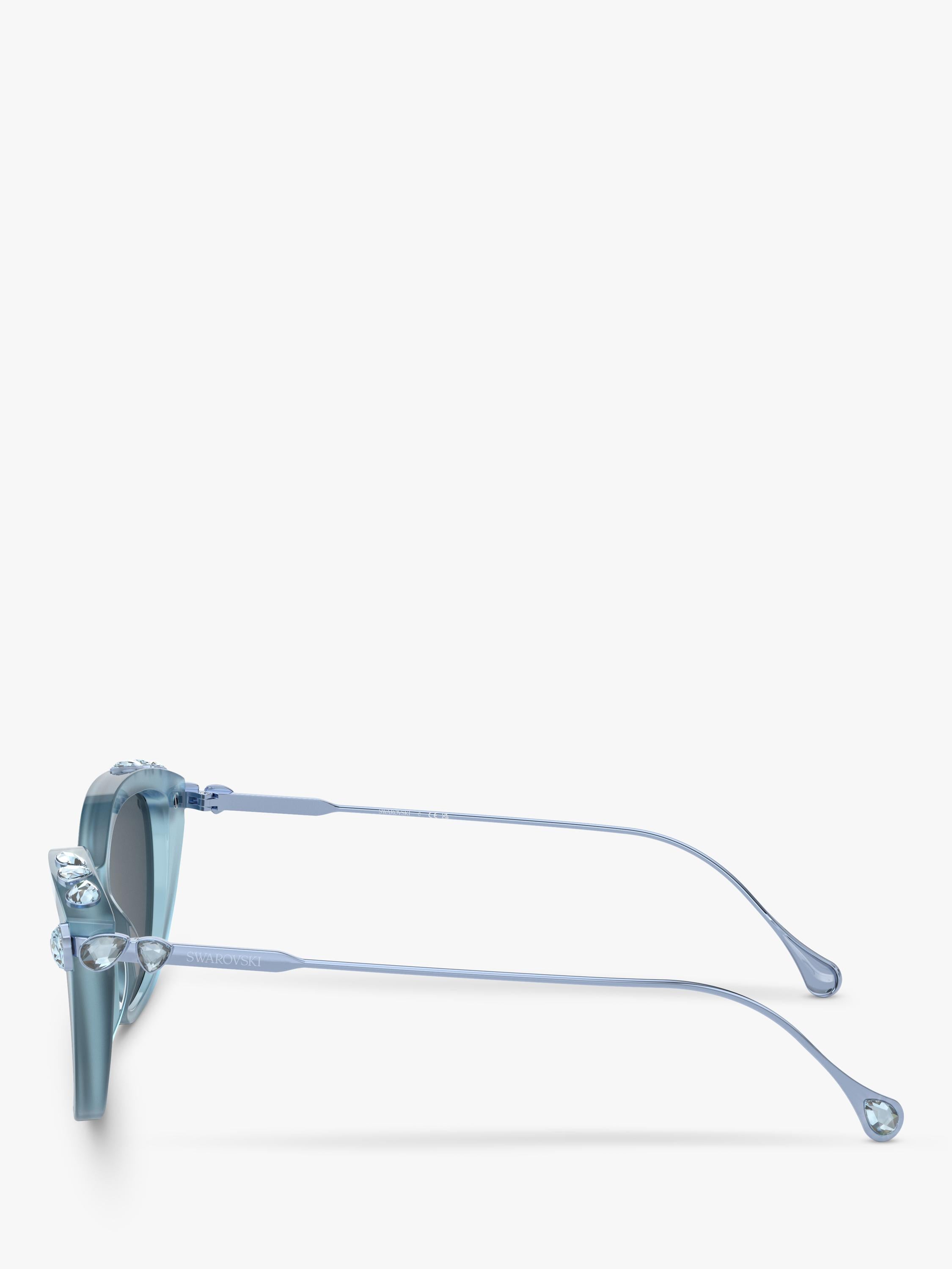 Swarovski cat eye sunglasses Opal Light Blue/Grey - British product