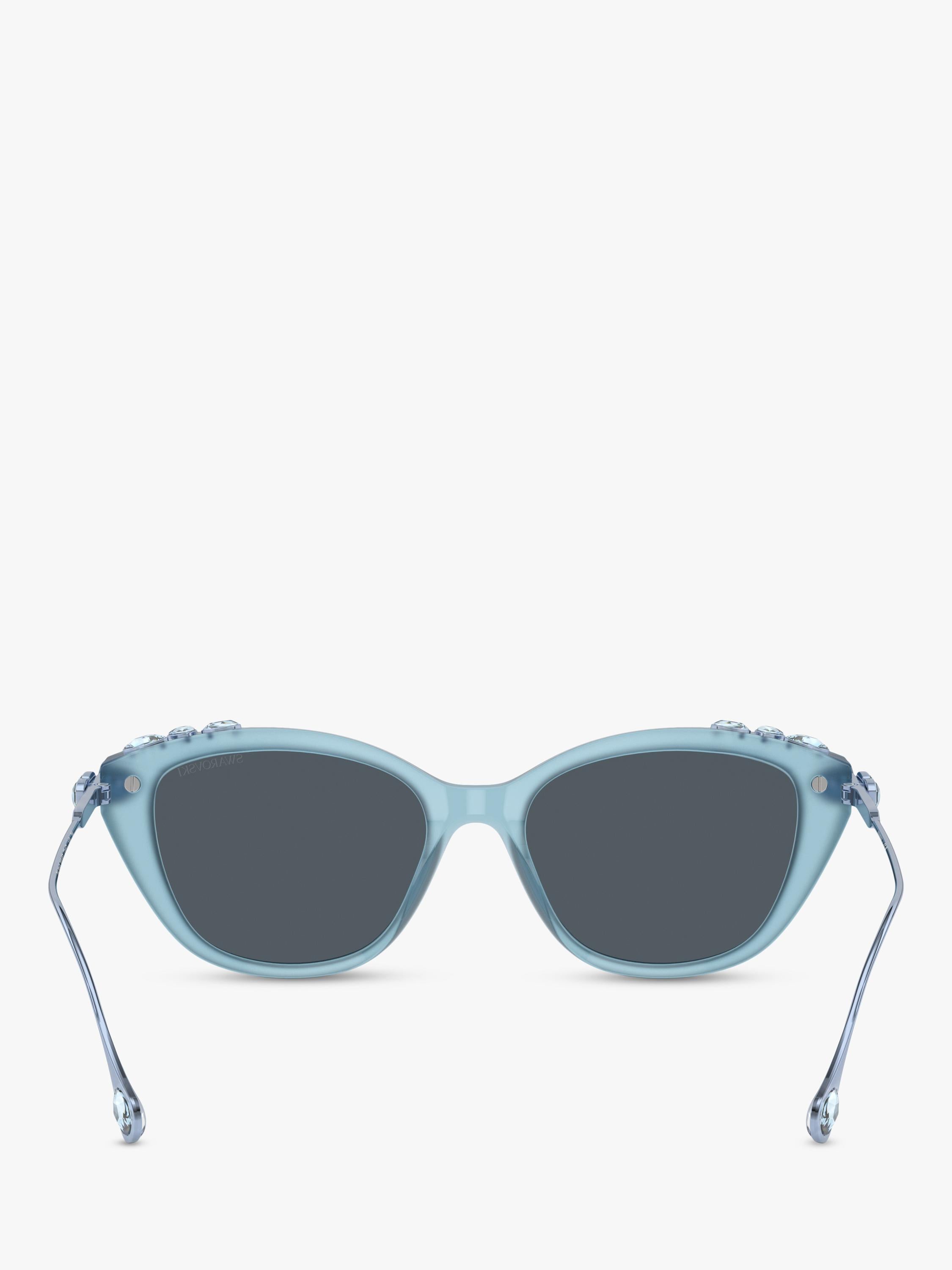 Swarovski cat eye sunglasses Opal Light Blue/Grey - British product