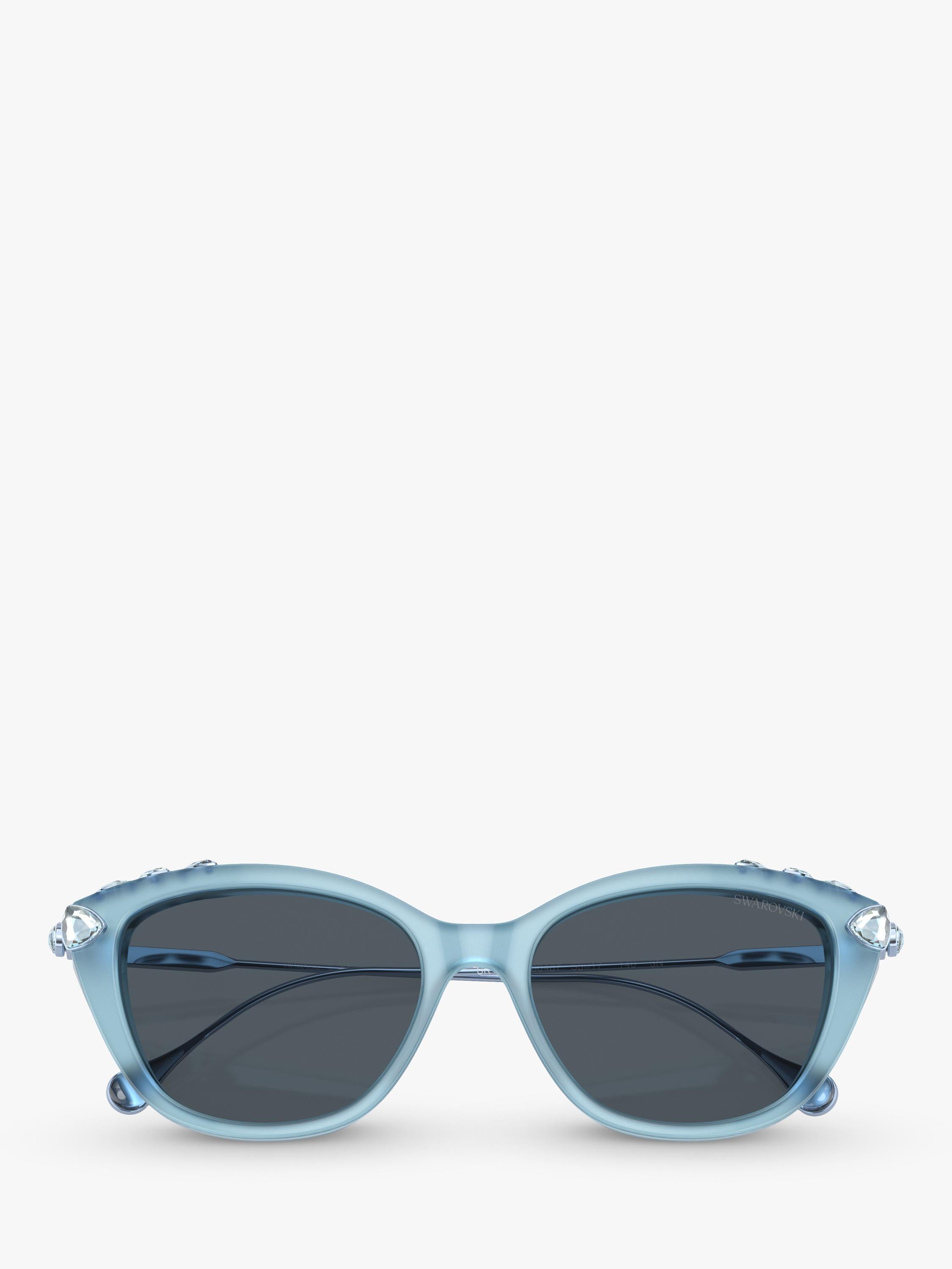 Swarovski cat eye sunglasses Opal Light Blue/Grey - British product