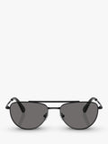 Swarovski polarised oval sunglasses black grey 53mm, imported from the UK