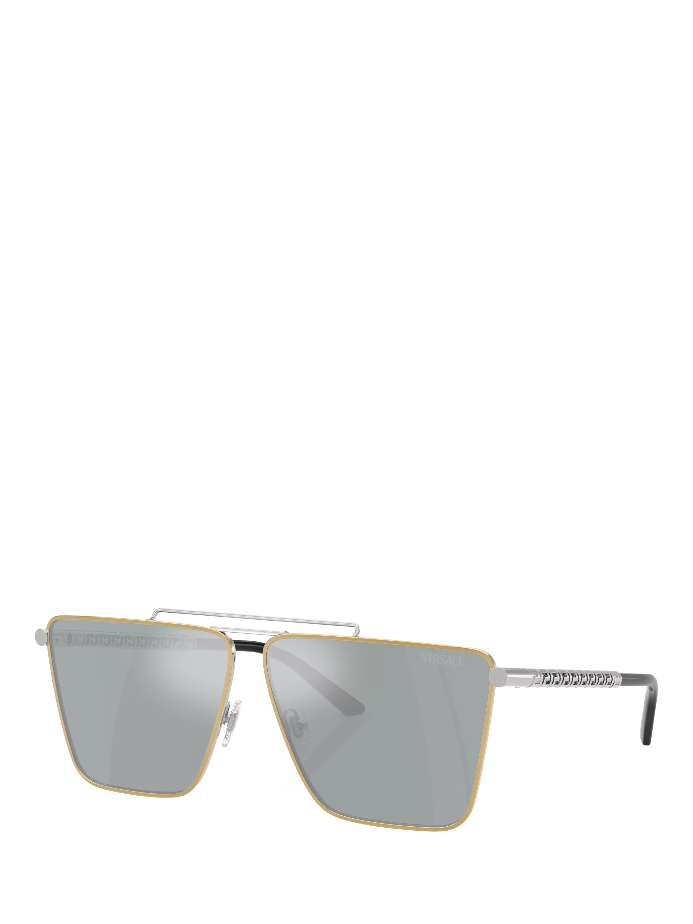 Versace VE2266 round sunglasses gold silver metal frame, UK version