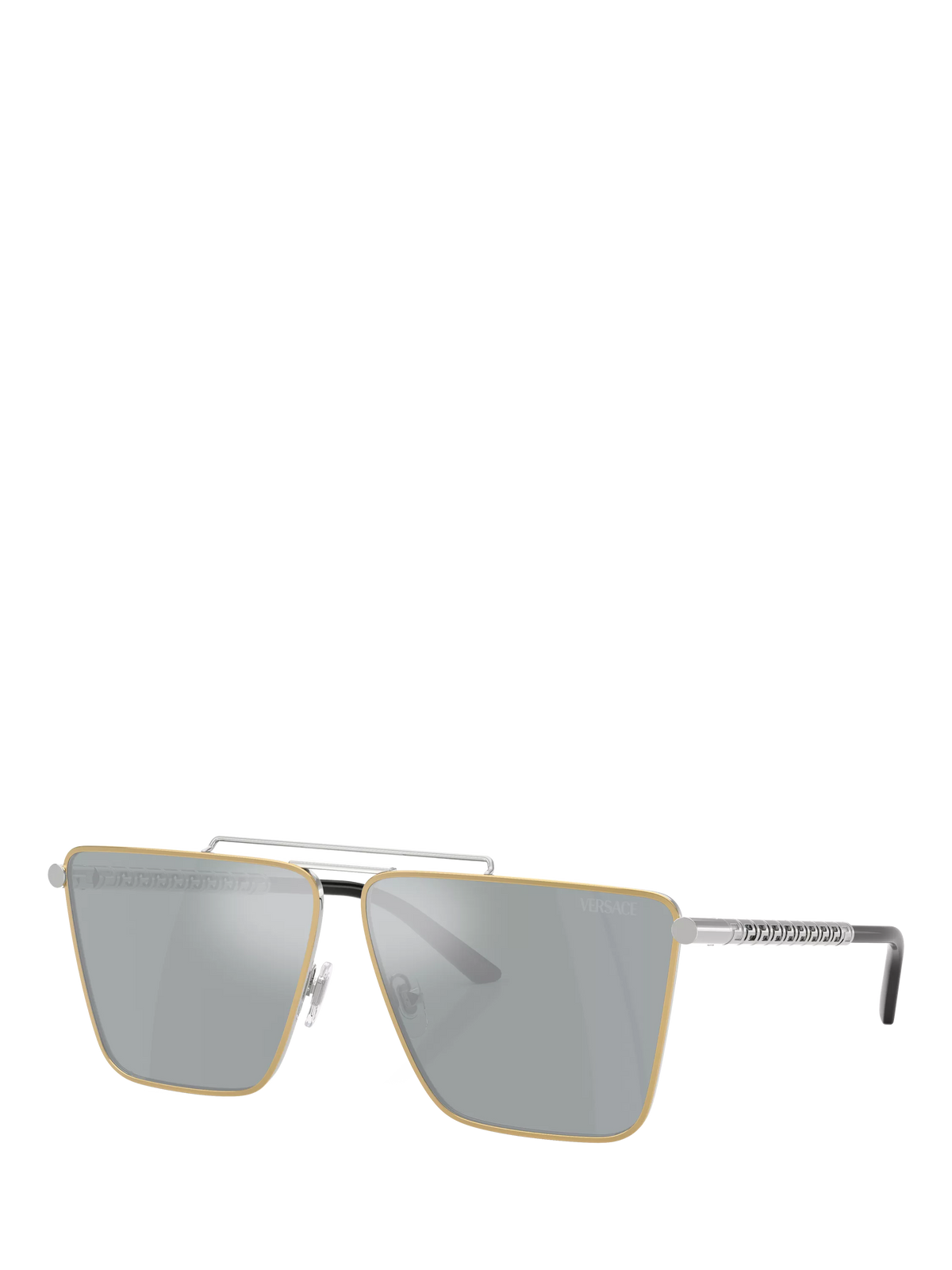 Versace VE2266 round sunglasses gold silver metal frame, UK version