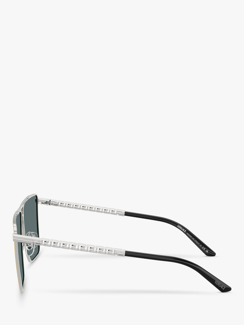 Versace VE2266 round sunglasses gold silver metal frame, UK version