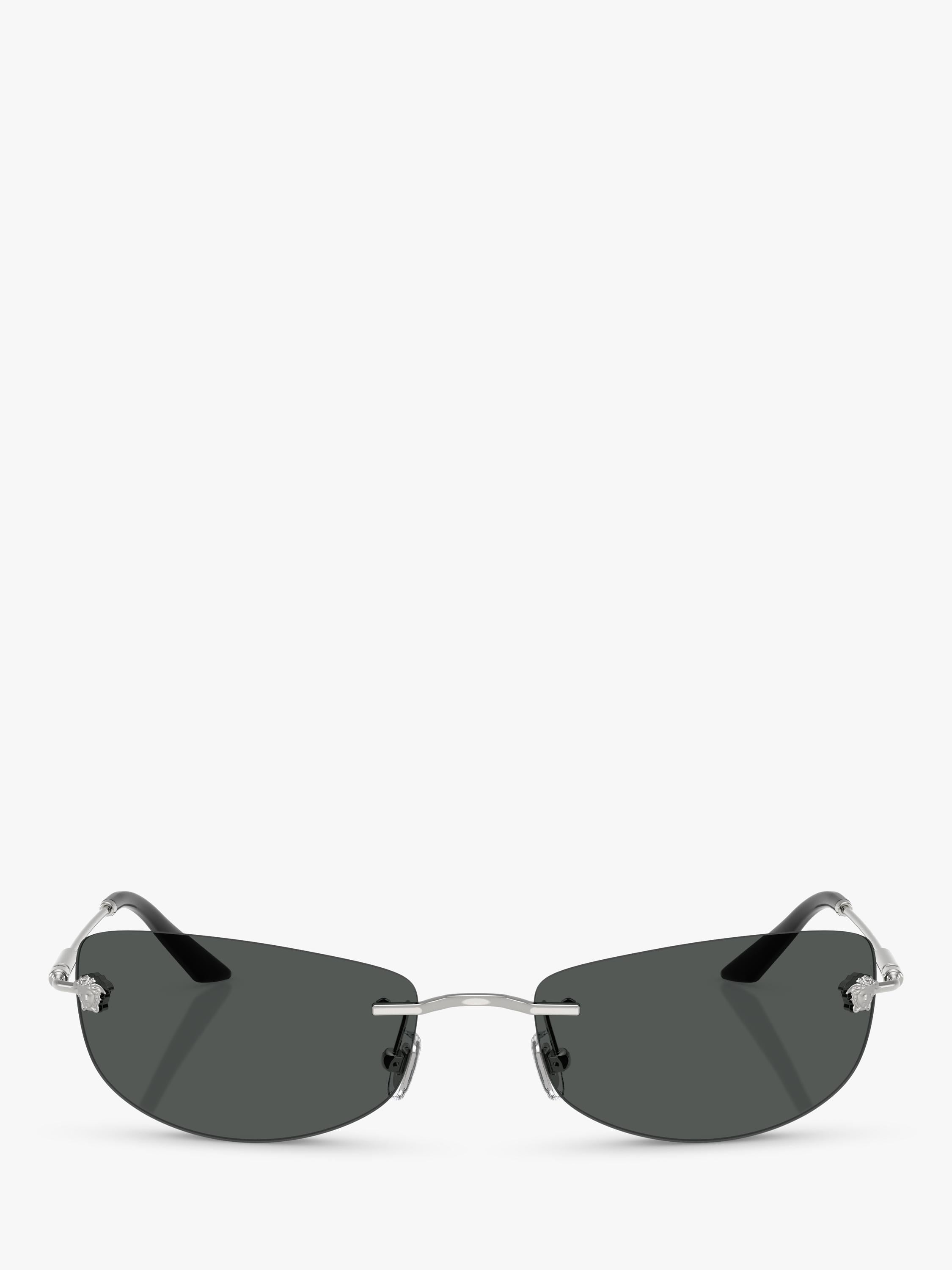 Versace silver sunglasses irregular frame - British product