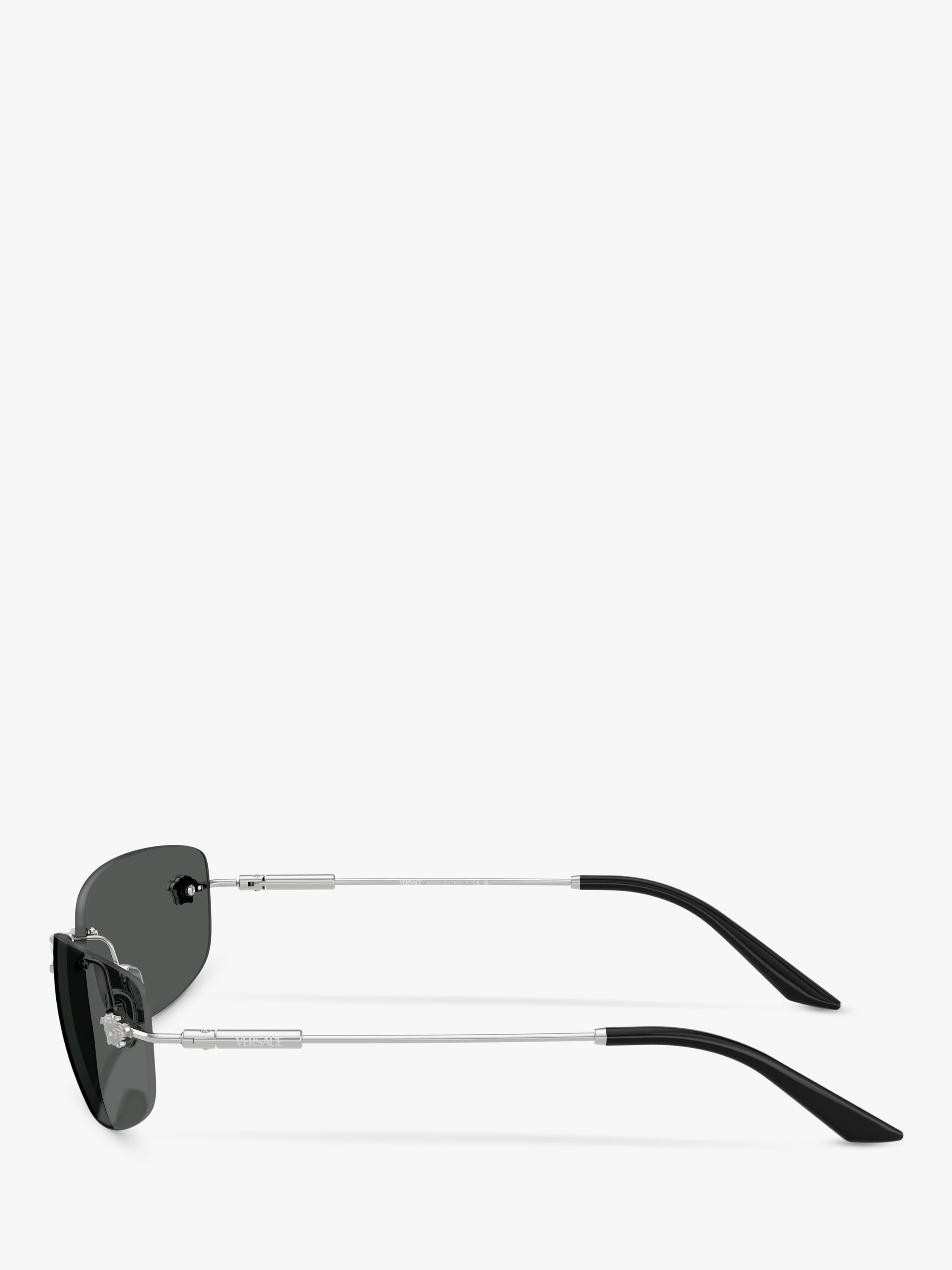 Versace silver sunglasses irregular frame - British product