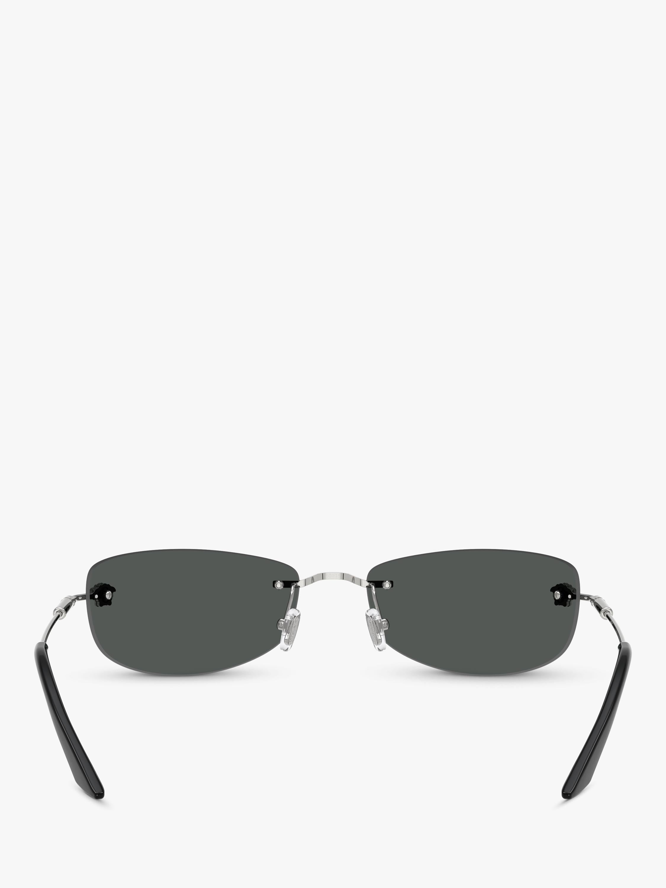 Versace silver sunglasses irregular frame - British product