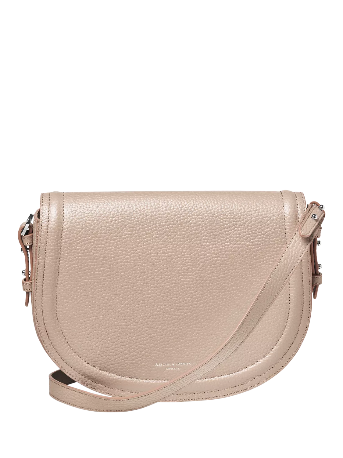 Aspinal of London Stella Satchel crossbody bag in brown leather - British product