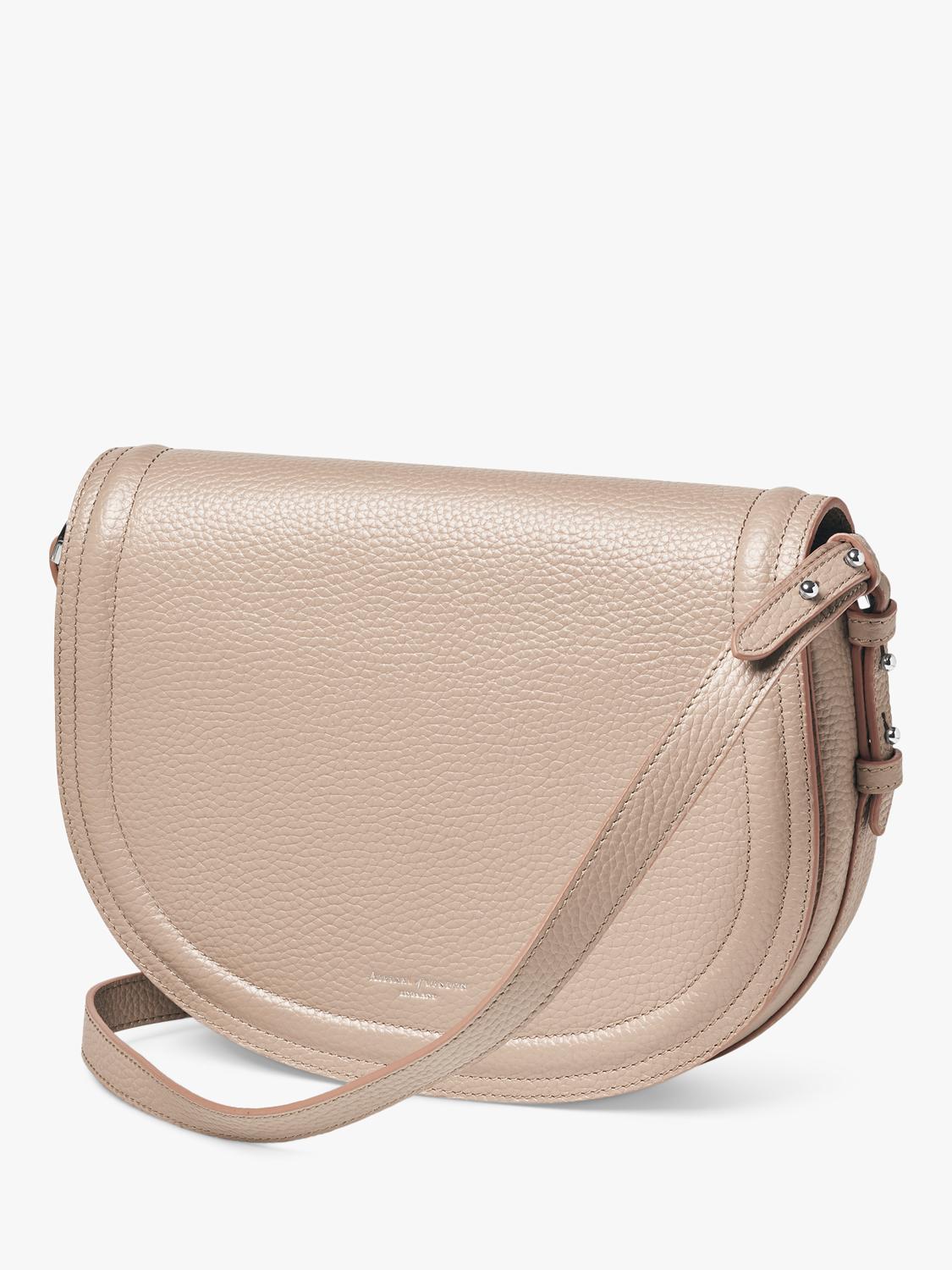Aspinal of London Stella Satchel crossbody bag in brown leather - British product